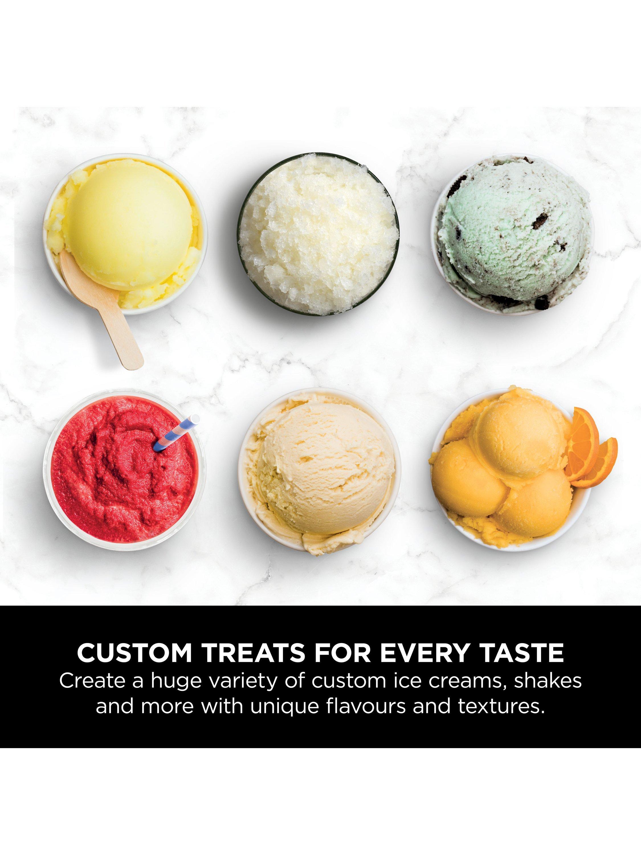 CREAMi Deluxe 10-in-1 Ice Cream & Frozen Drink Maker, Black/Silver