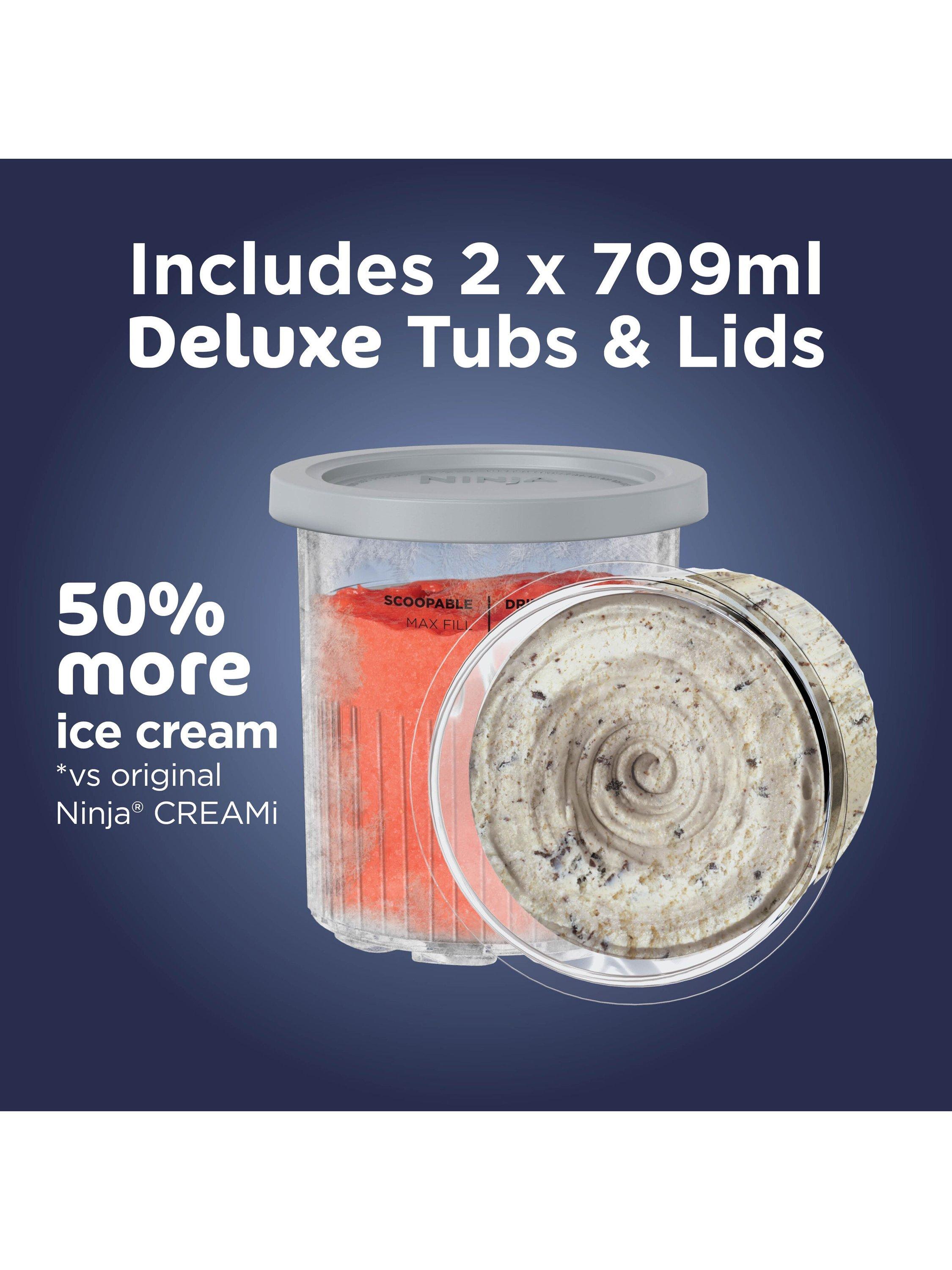 CREAMi Deluxe 10-in-1 Ice Cream & Frozen Drink Maker, Black/Silver