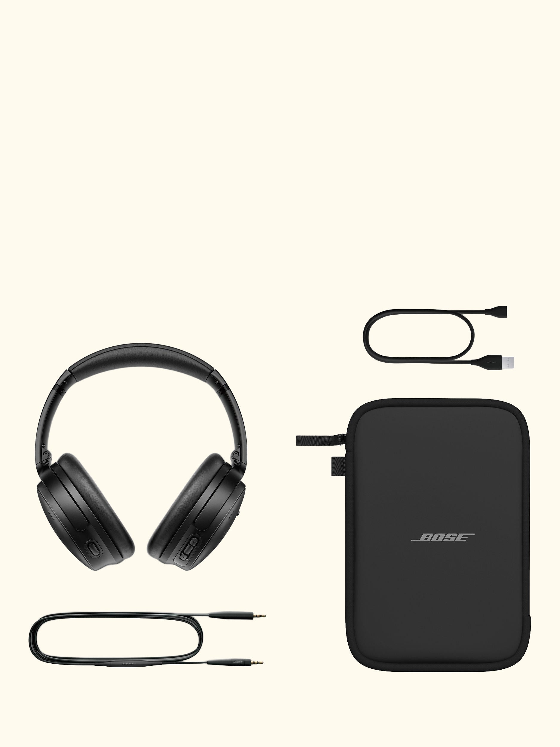 QuietComfort SC Noise Cancelling Over-Ear Wireless Bluetooth Headphones with Mic/Remote, Black