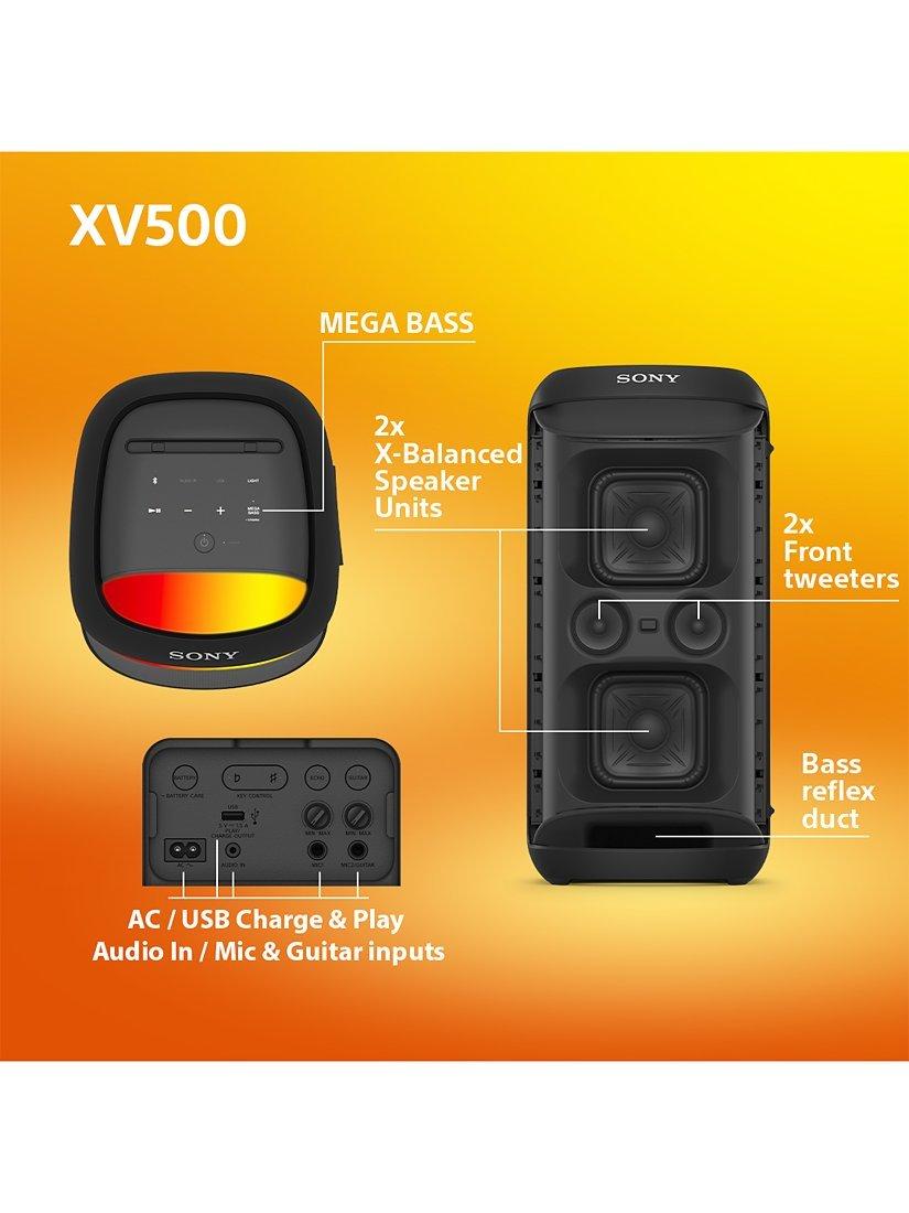SRS-XV500 Bluetooth Party Speaker with MEGA BASS & Lights