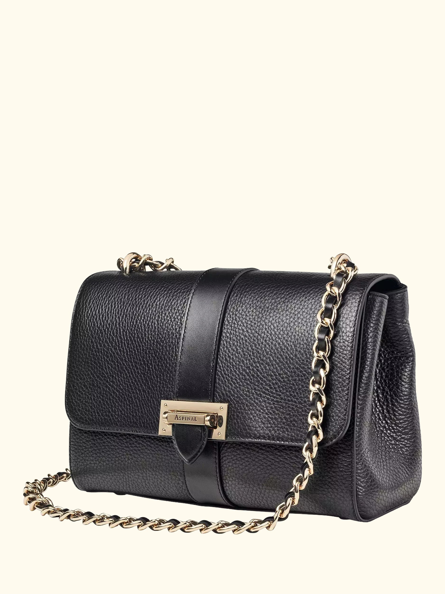 Aspinal of London Lottie Large Pebble Leather Shoulder Bag