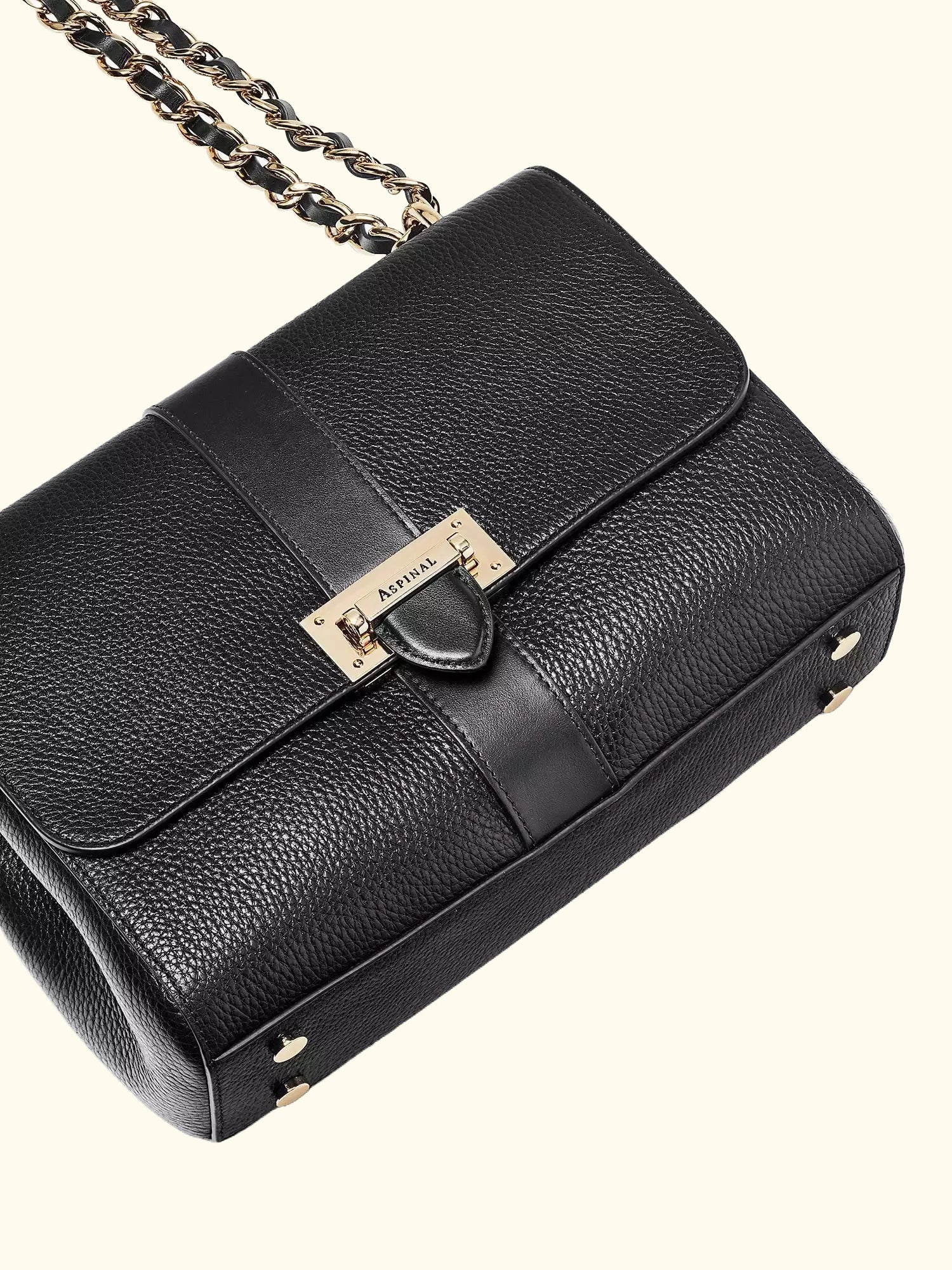 Aspinal of London Lottie Large Pebble Leather Shoulder Bag