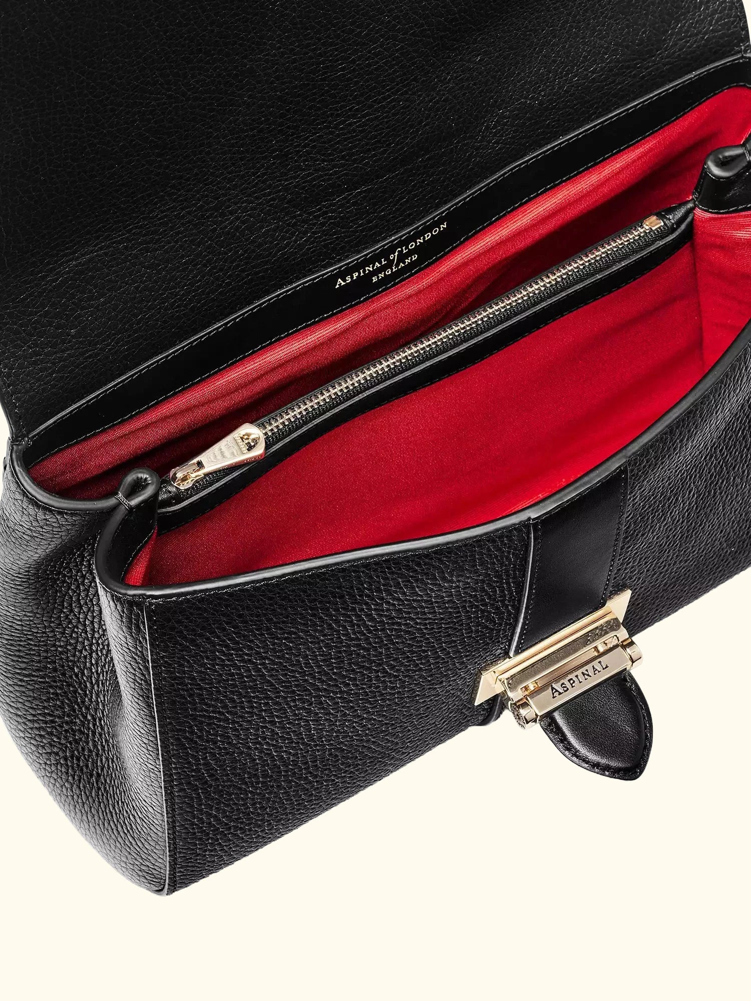 Aspinal of London Lottie Large Pebble Leather Shoulder Bag