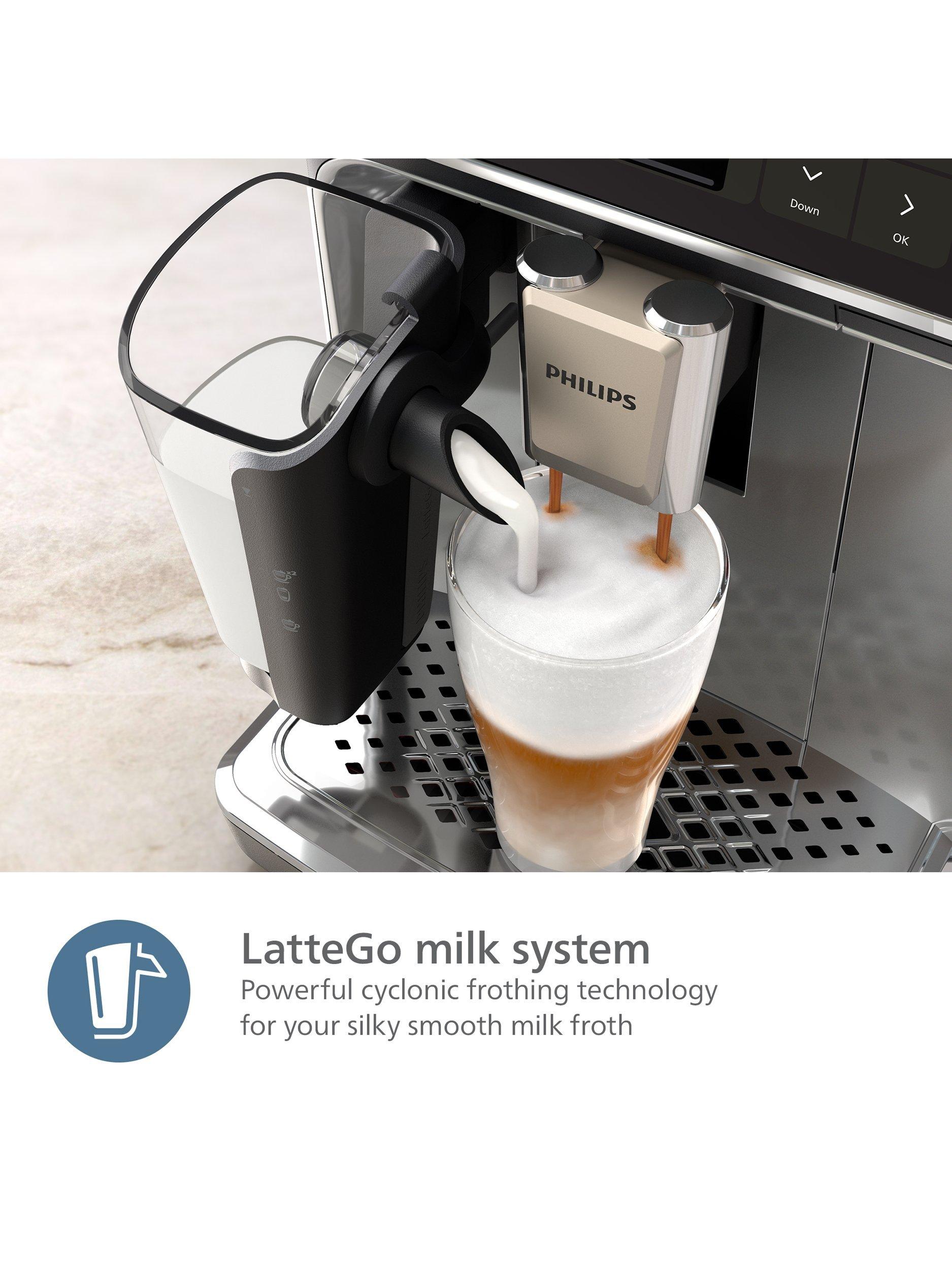 5500 Series EP5546/70 Bean to Cup Coffee Machine LatteGo Black, Silver