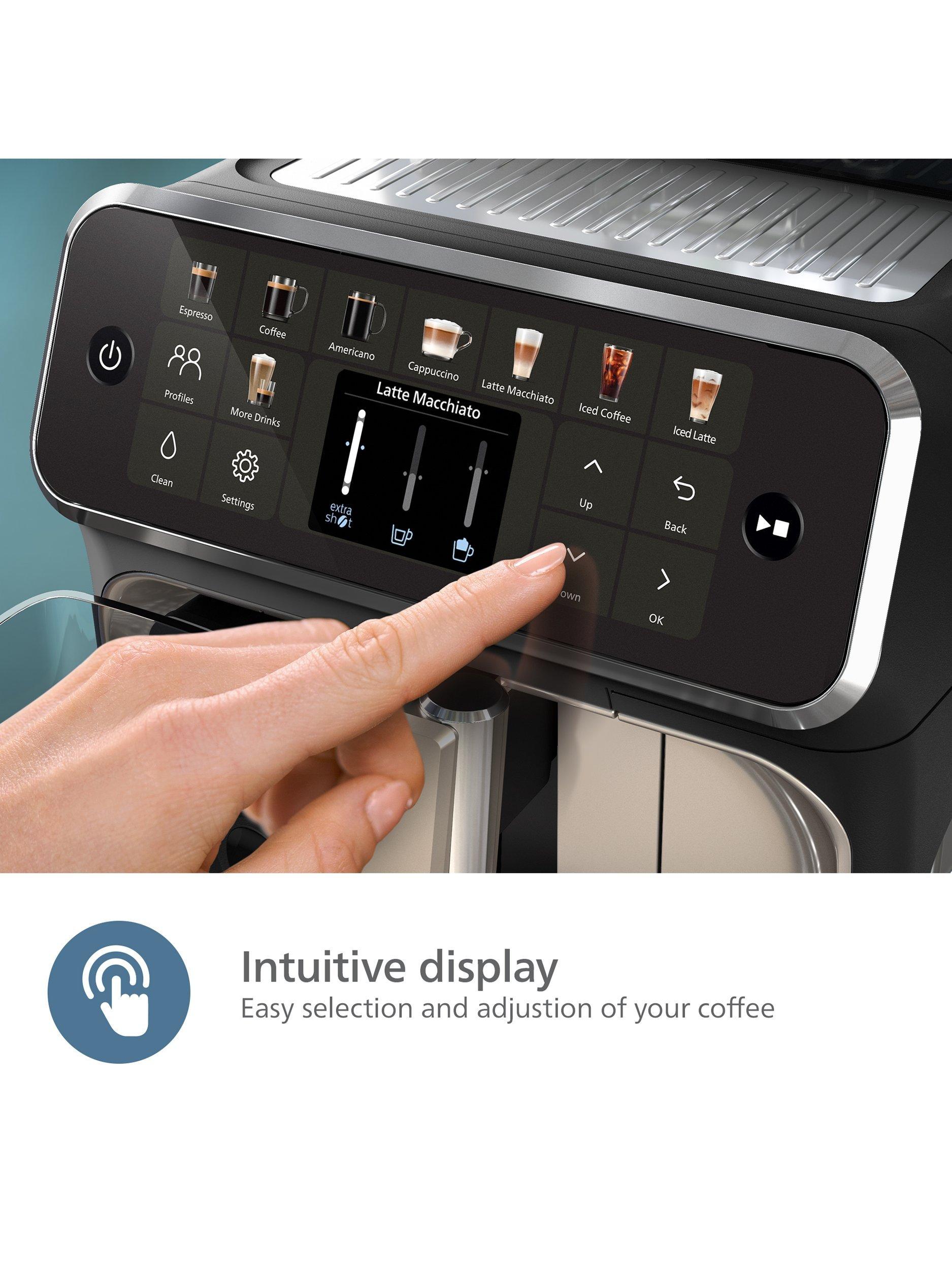 5500 Series EP5546/70 Bean to Cup Coffee Machine LatteGo Black, Silver