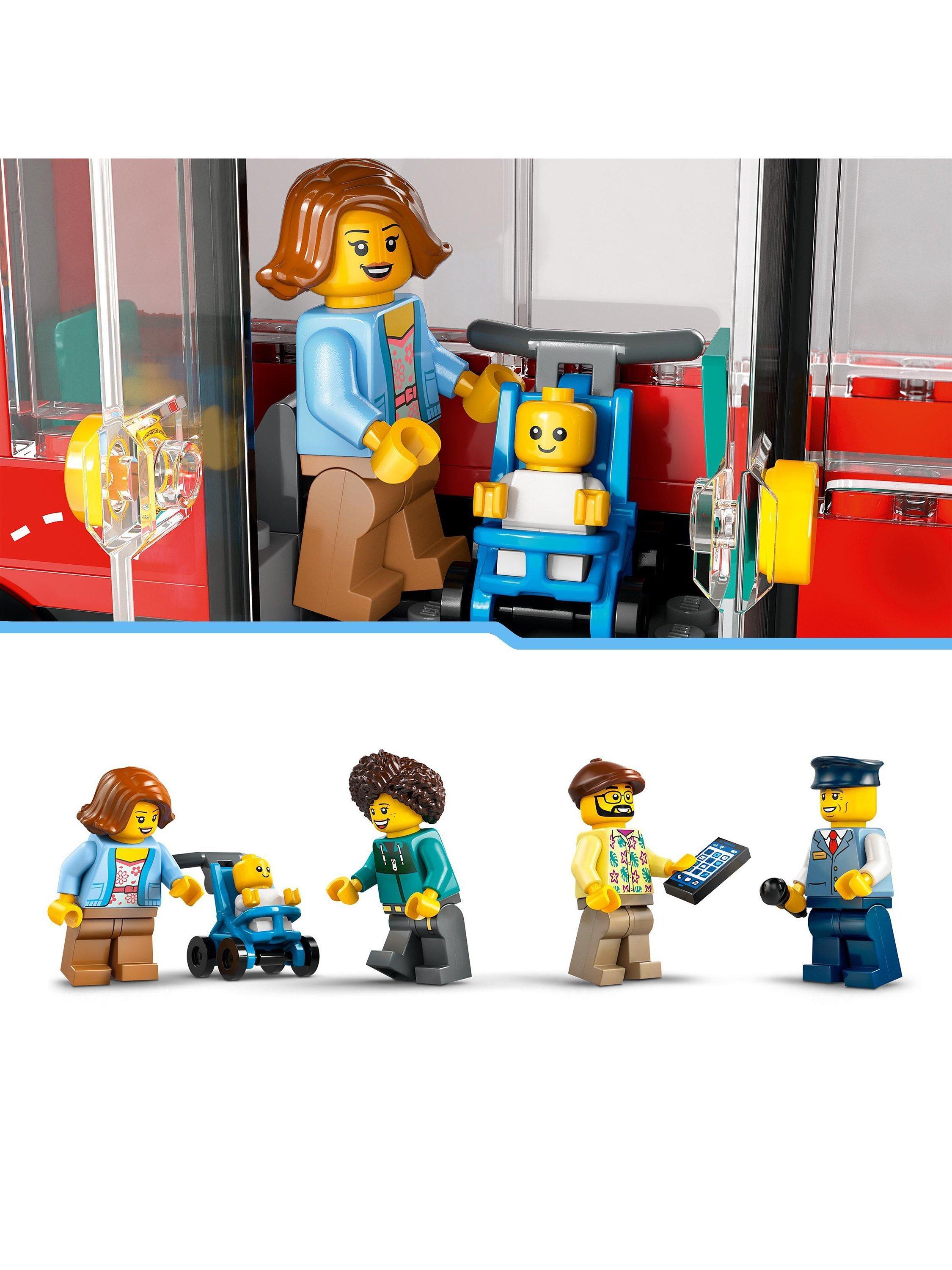 City Red Double-Decker Sightseeing Bus Toy Set 60407