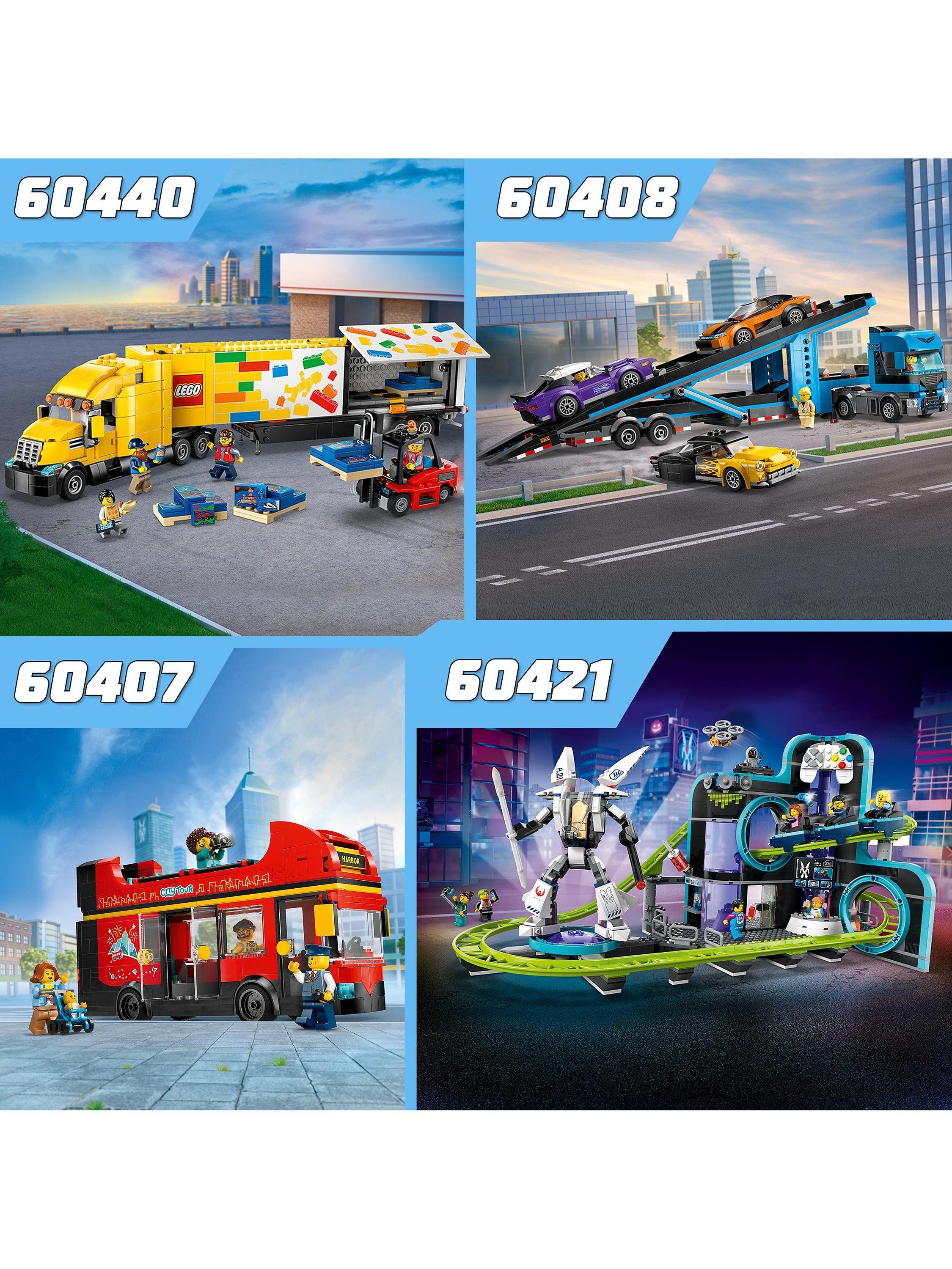 City Red Double-Decker Sightseeing Bus Toy Set 60407