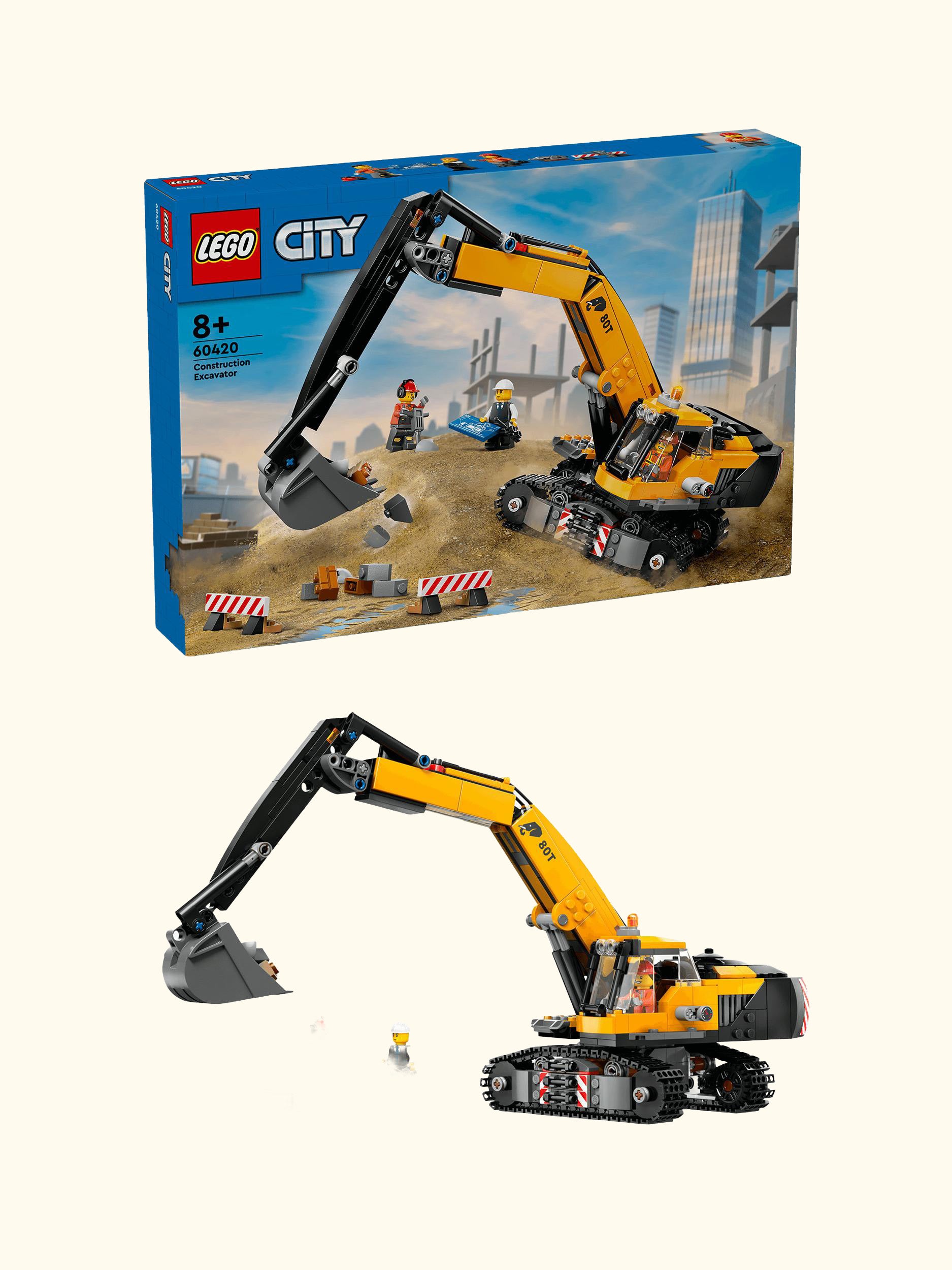 City 60420 Yellow Construction Excavator