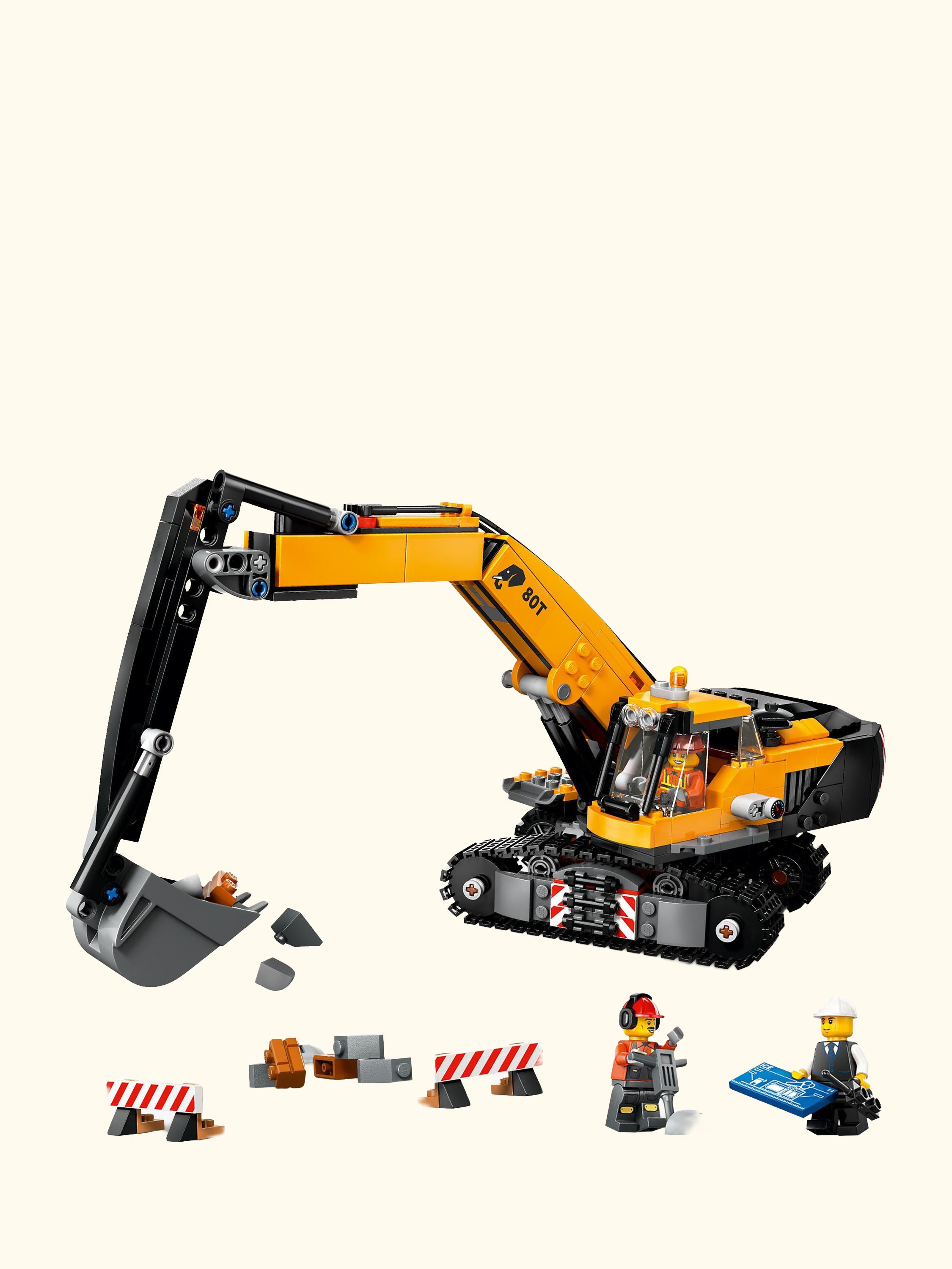 City 60420 Yellow Construction Excavator