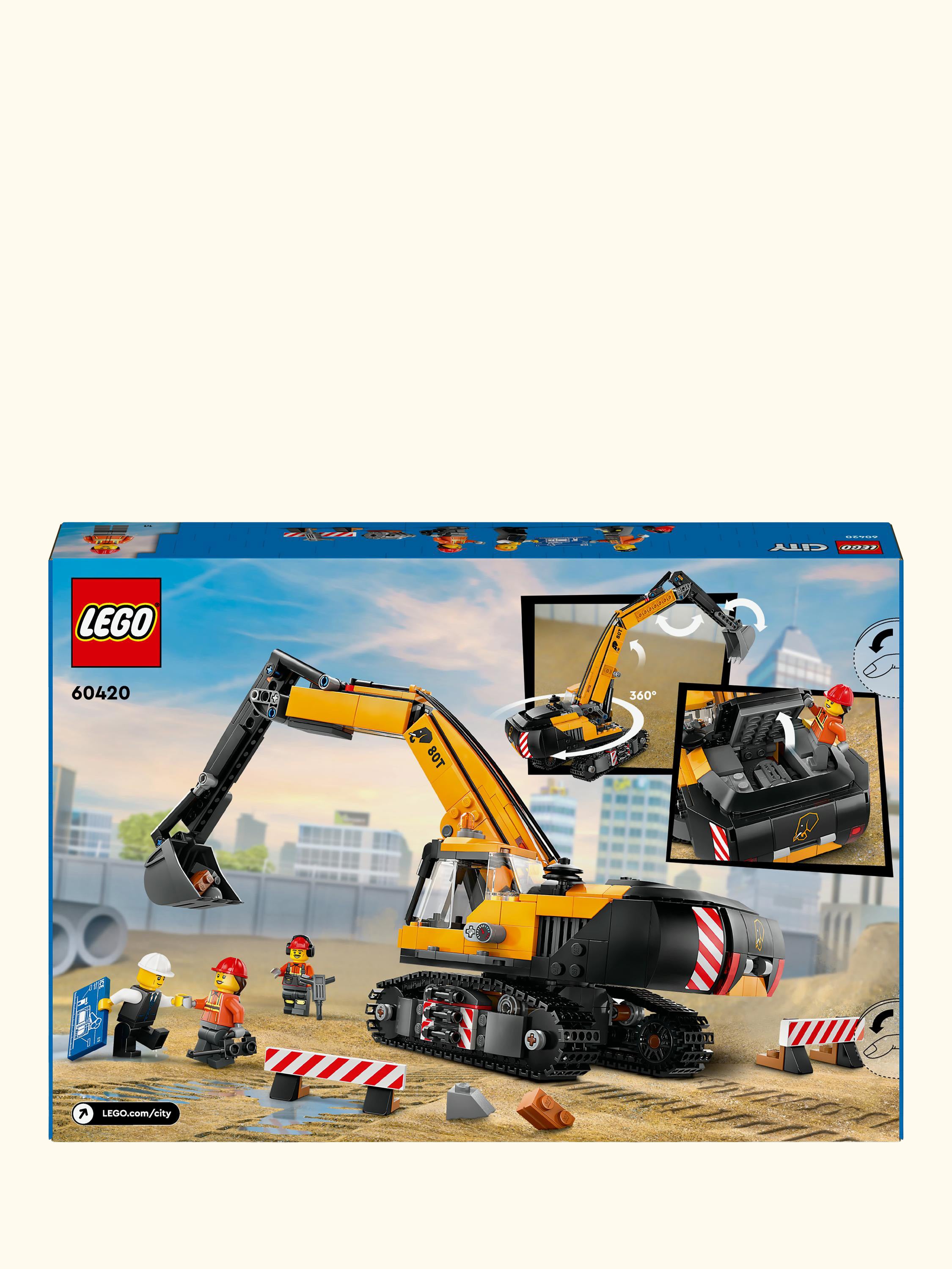 City 60420 Yellow Construction Excavator