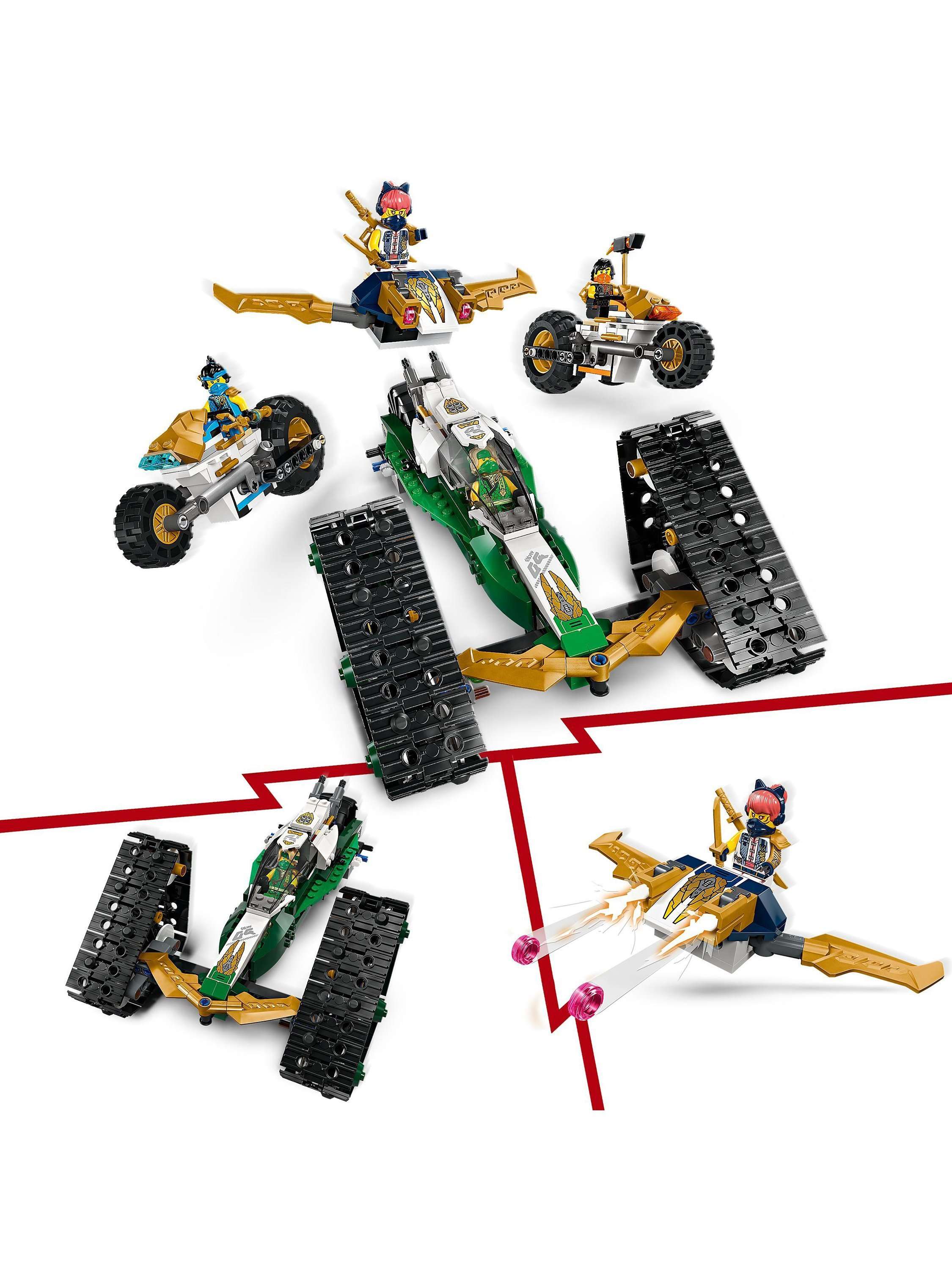 NINJAGO Ninja Team Combo Vehicle Ninja Toy Set 71820