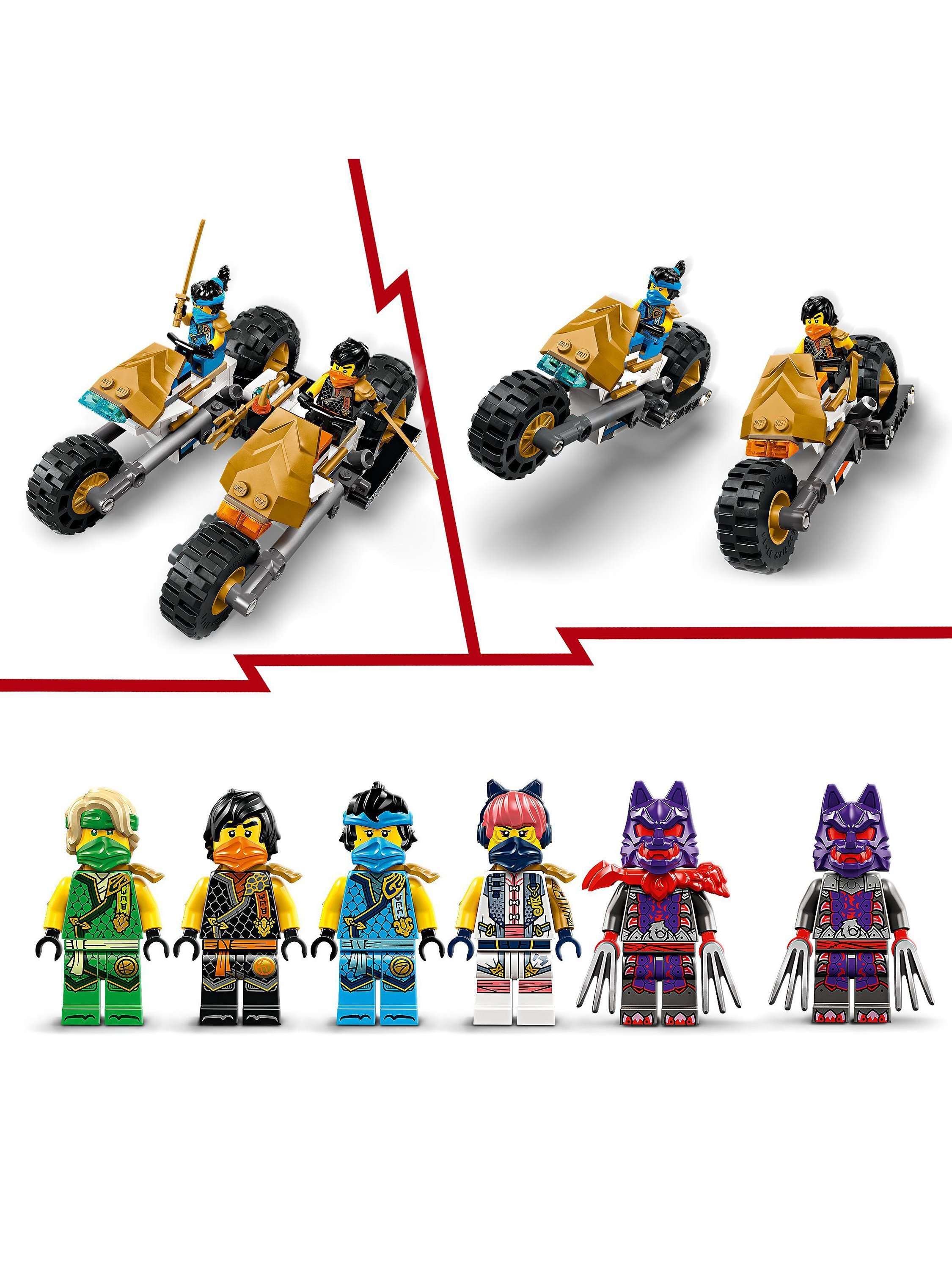 NINJAGO Ninja Team Combo Vehicle Ninja Toy Set 71820