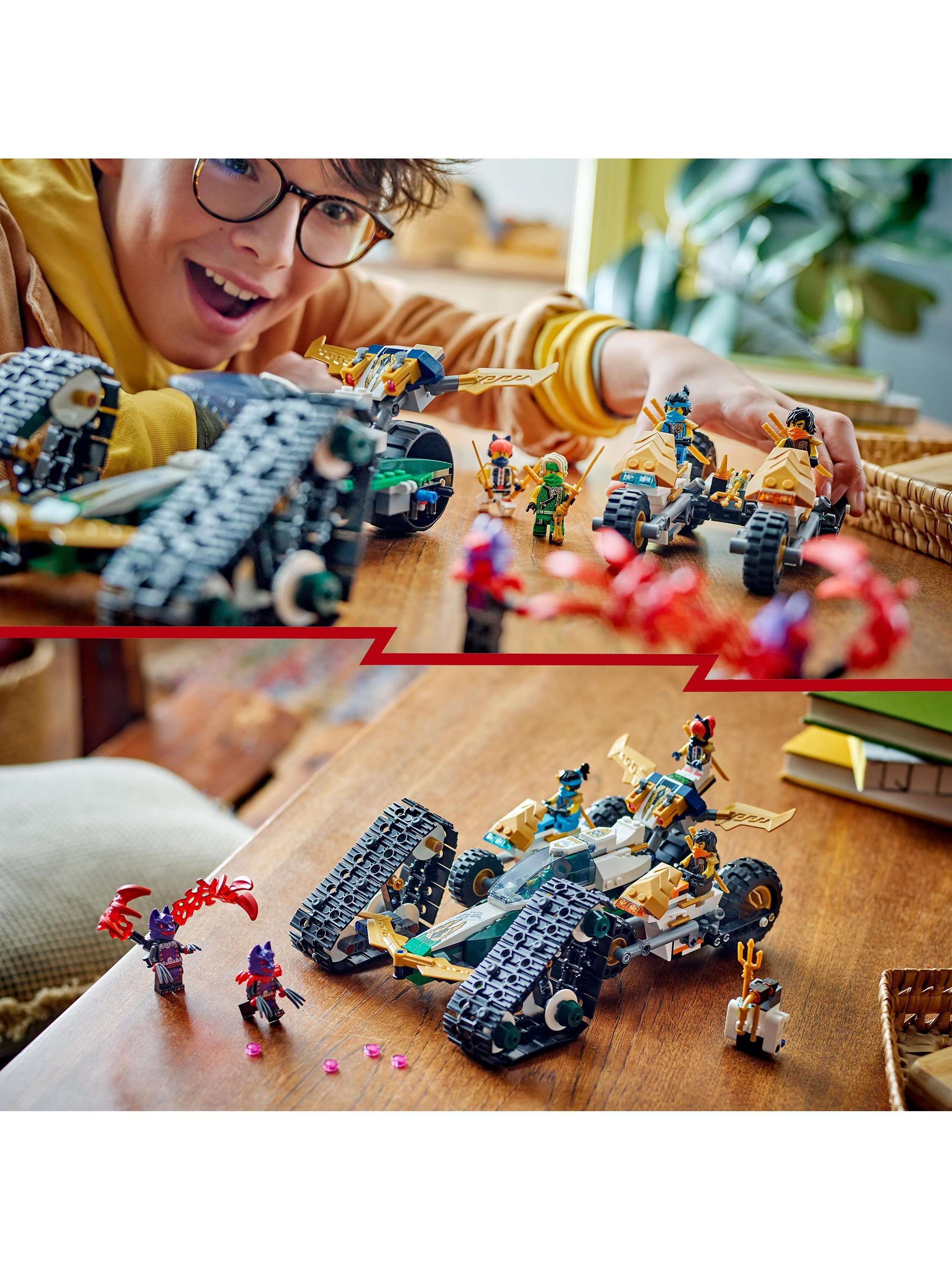 NINJAGO Ninja Team Combo Vehicle Ninja Toy Set 71820