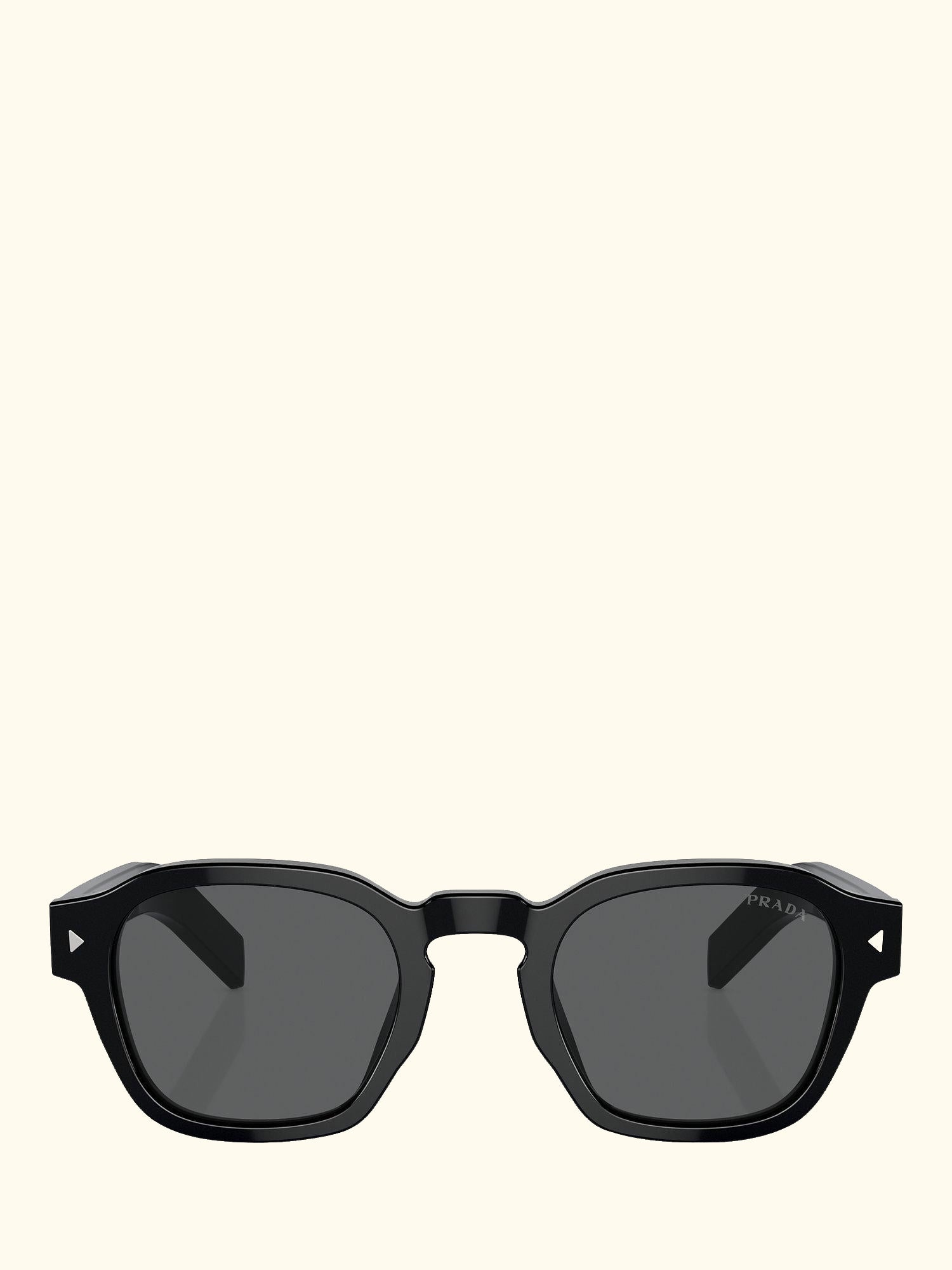 PR A16S Men's D-Frame Sunglasses, Black/Grey
