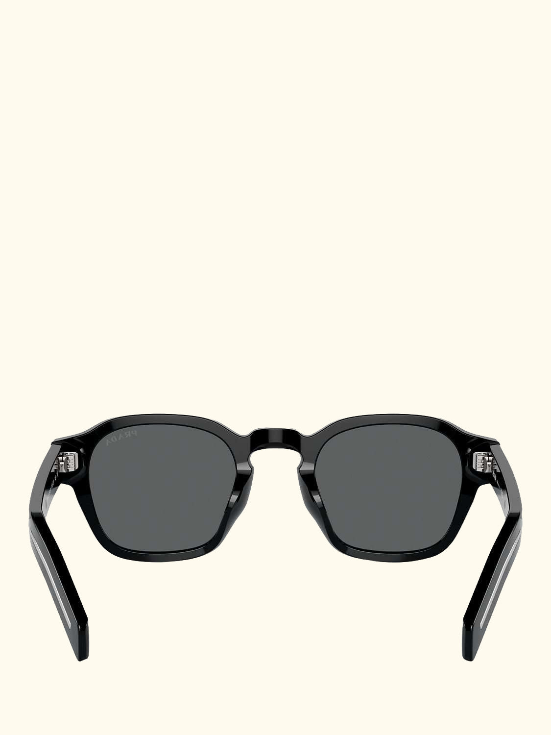 PR A16S Men's D-Frame Sunglasses, Black/Grey