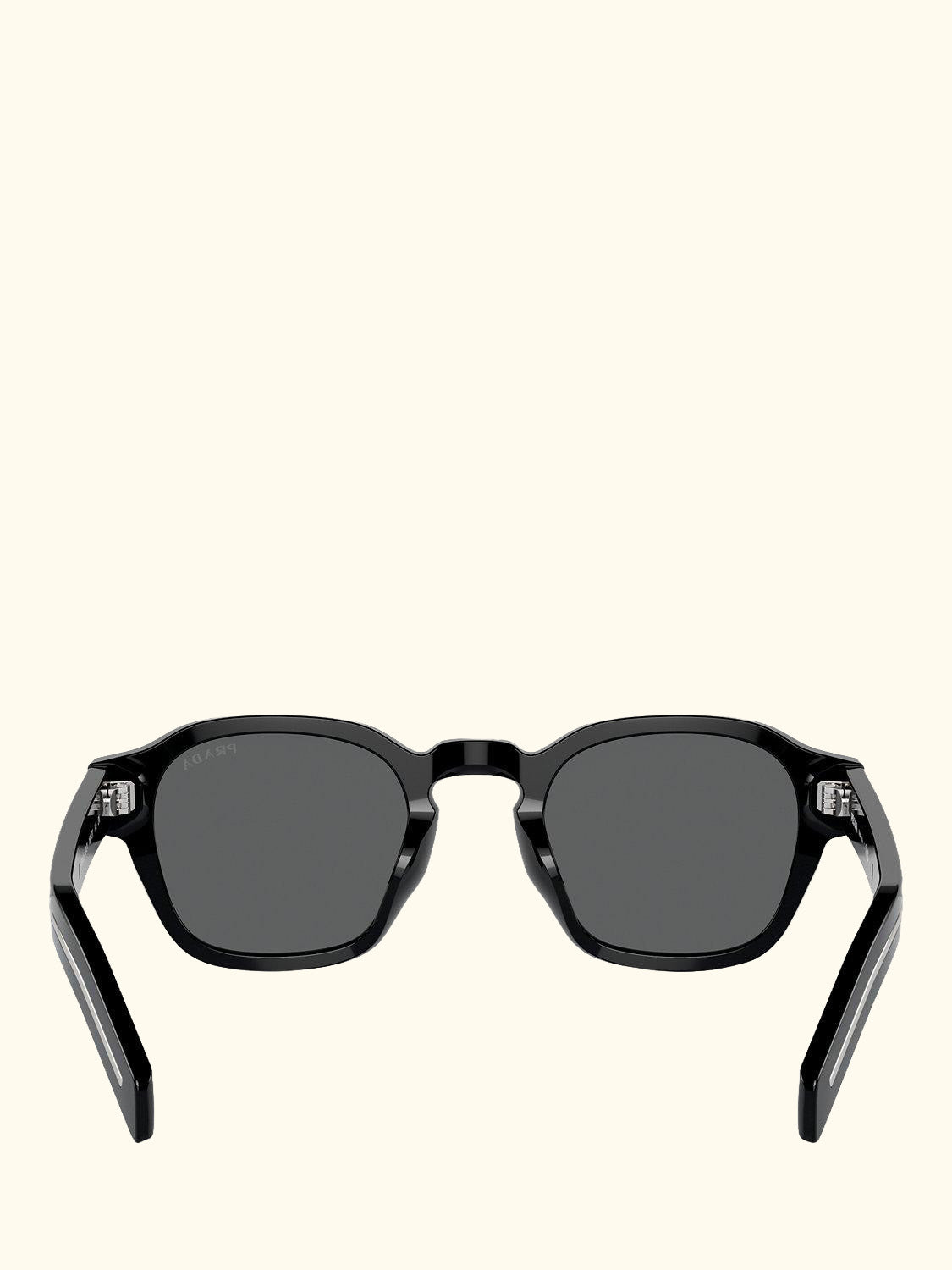 PR A16S Men's D-Frame Sunglasses, Black/Grey