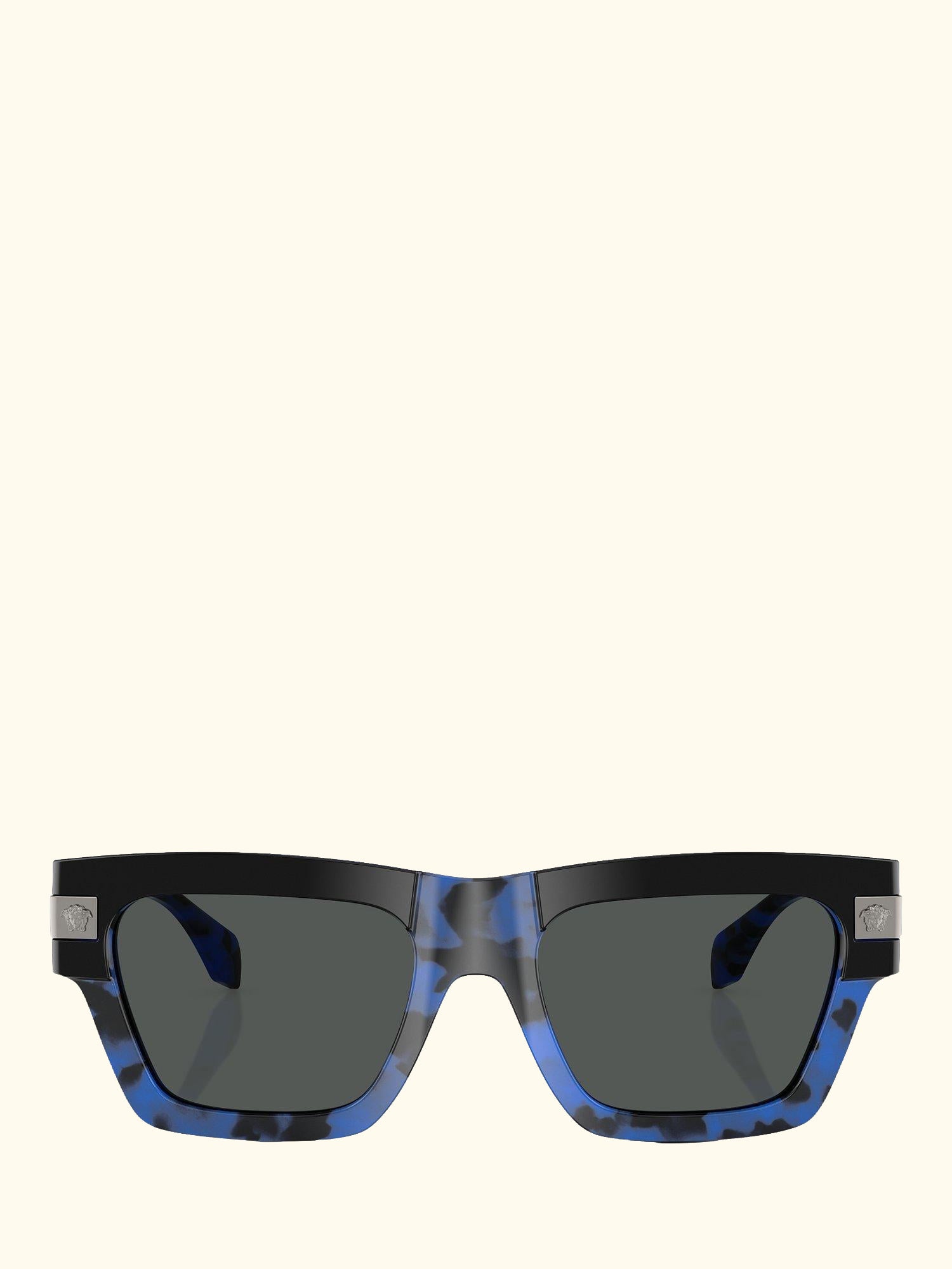 VE4464 Men's Square Sunglasses, Havana Blue/Grey