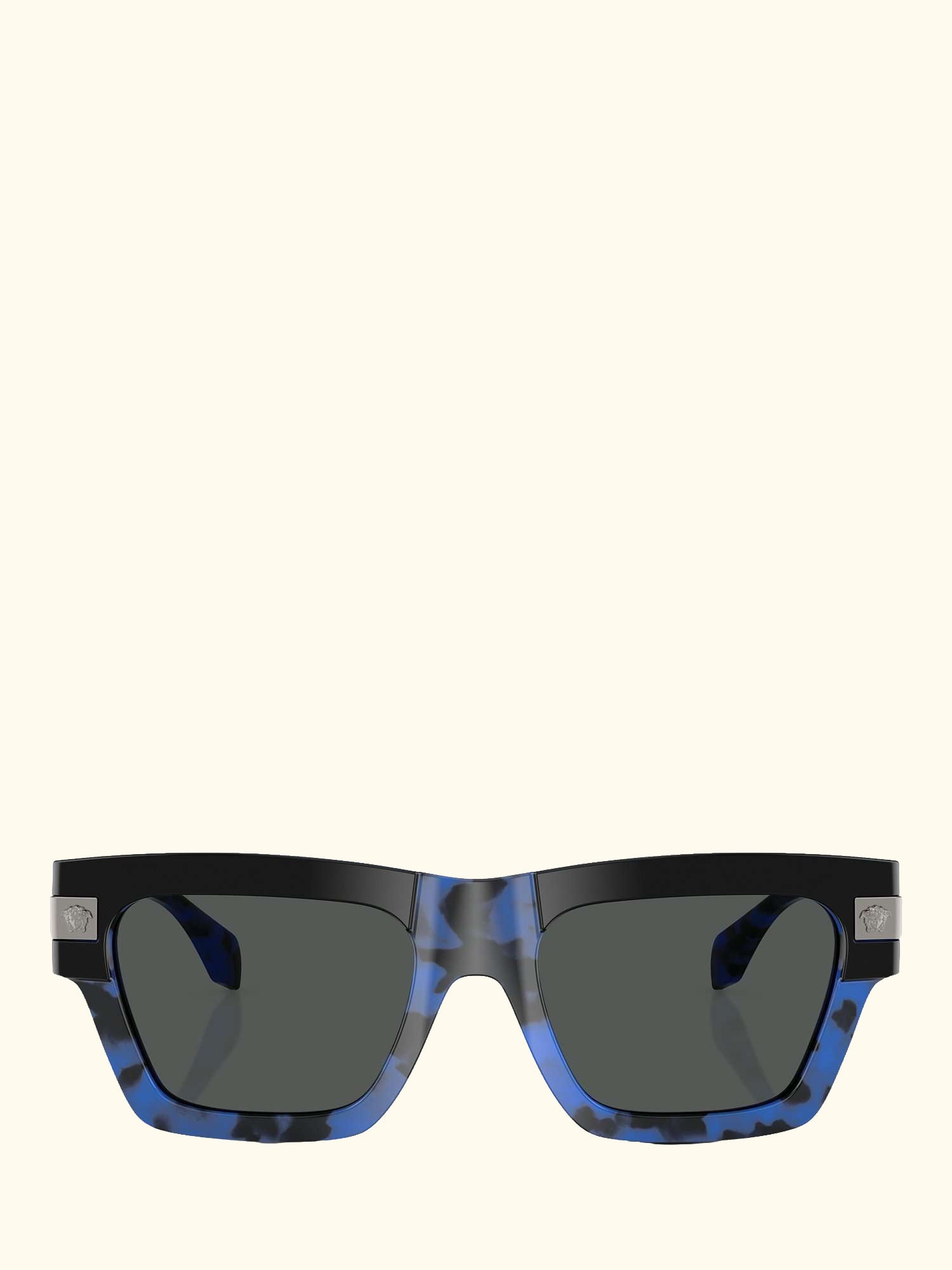 VE4464 Men's Square Sunglasses, Havana Blue/Grey