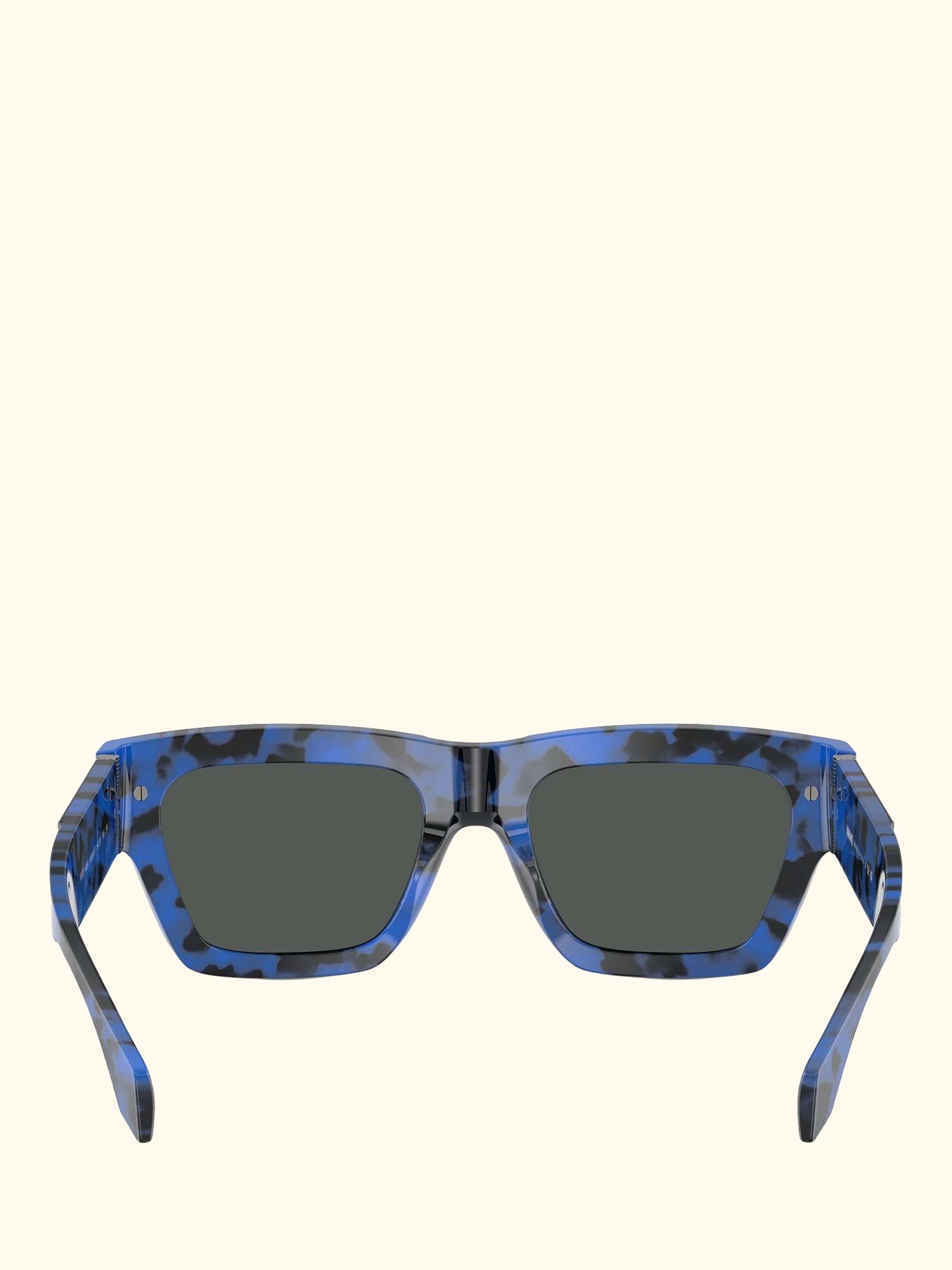 VE4464 Men's Square Sunglasses, Havana Blue/Grey