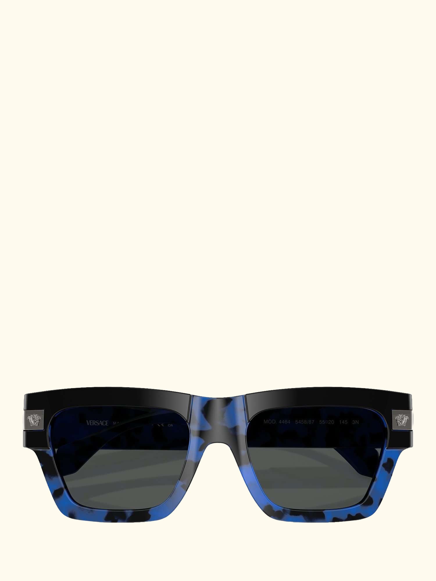 VE4464 Men's Square Sunglasses, Havana Blue/Grey