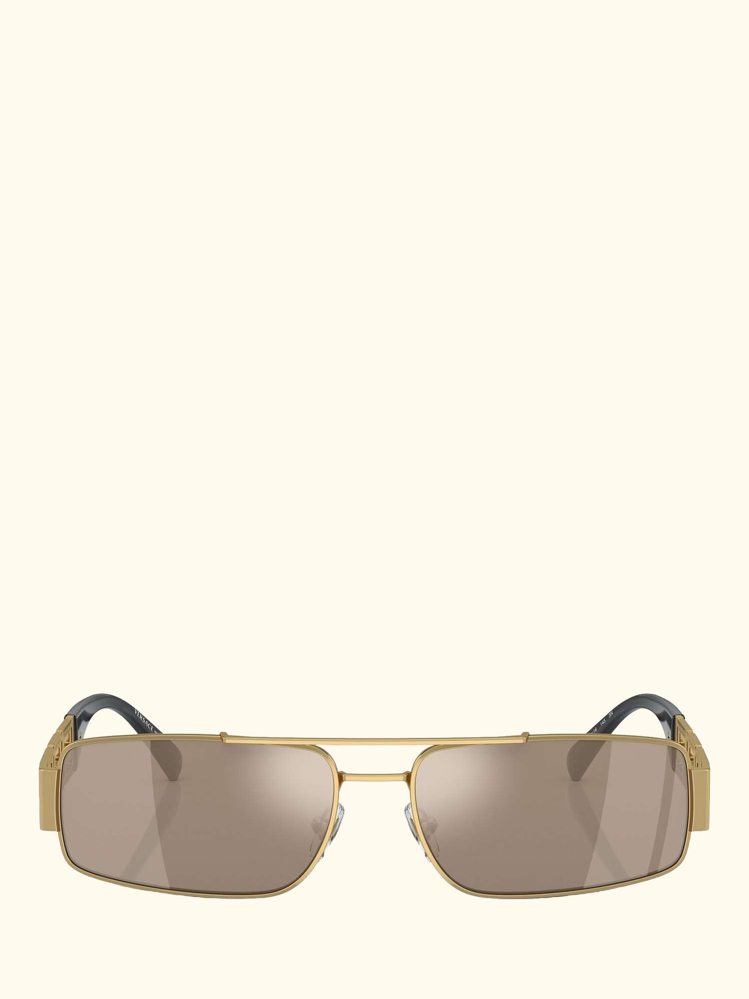 VE2257 Men's Rectangular Sunglasses, Gold