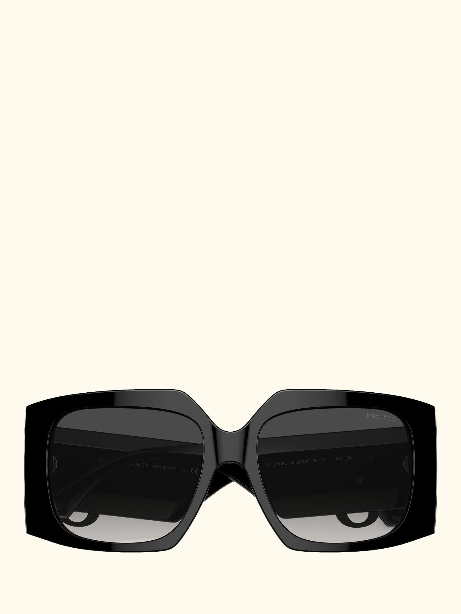 JC5006U Women's Square Sunglasses, Black