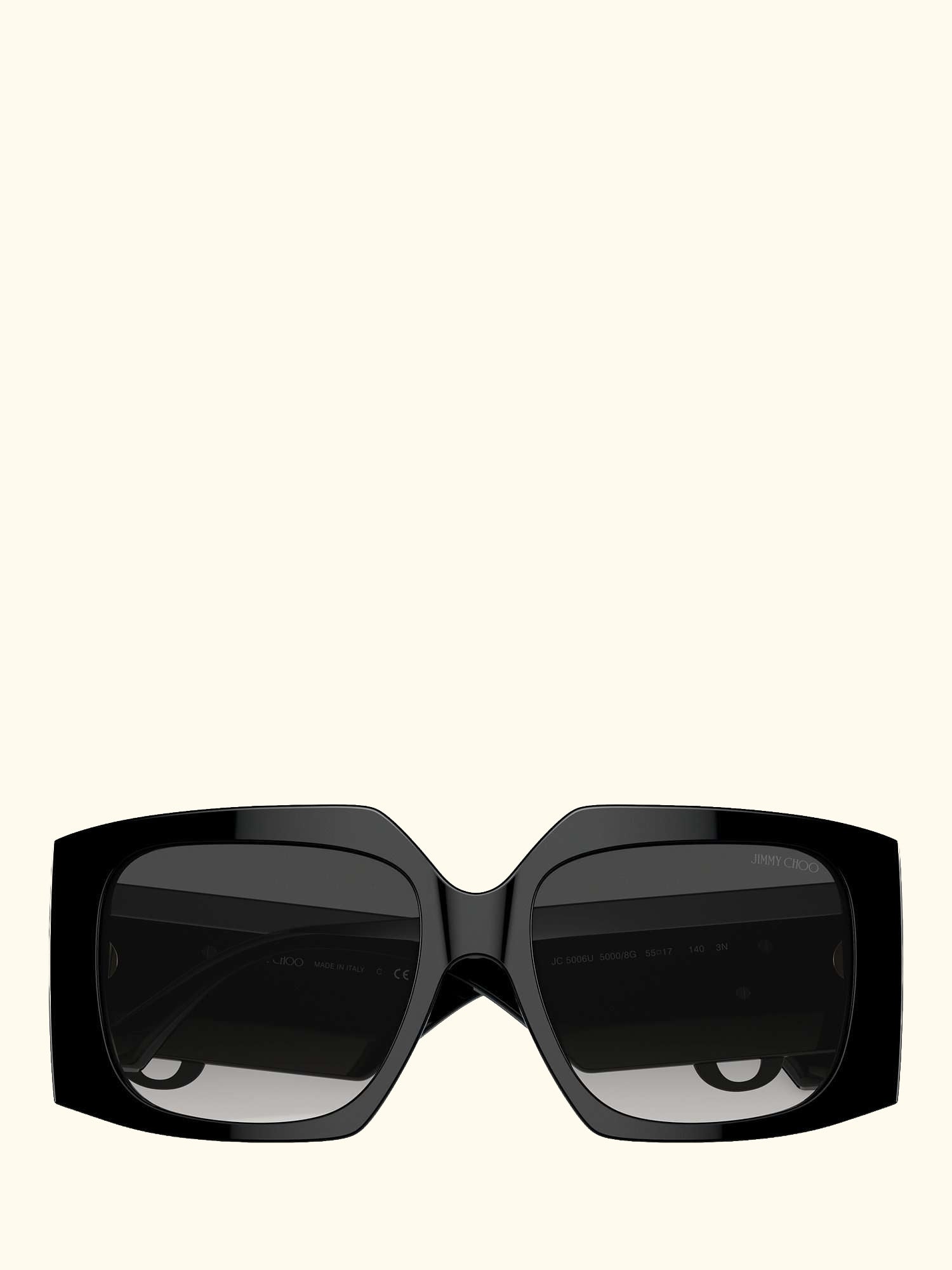JC5006U Women's Square Sunglasses, Black