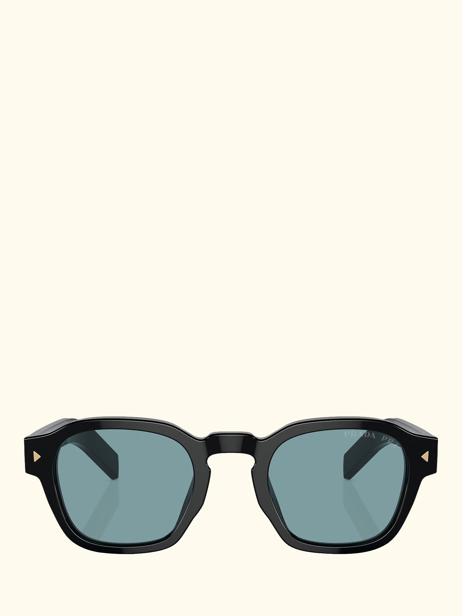 PR A16S Men's Rectangular Sunglasses, Black