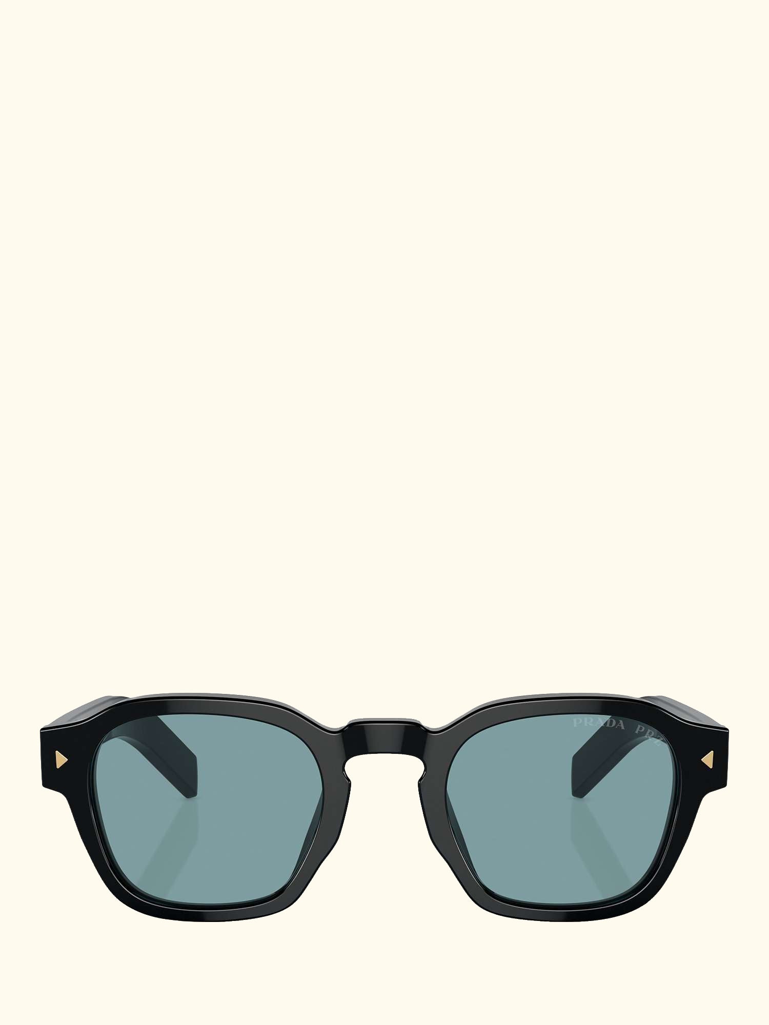 PR A16S Men's Rectangular Sunglasses, Black