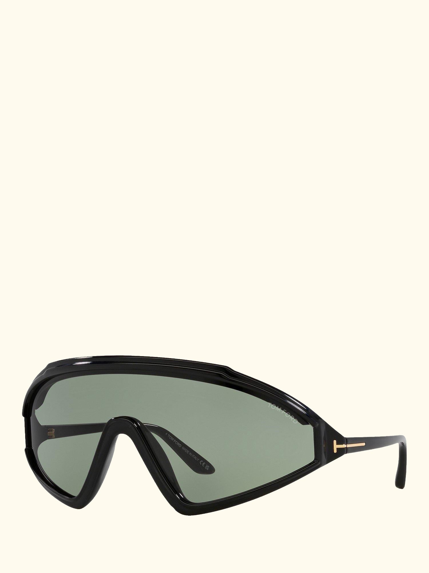 TR001754 Men's Lorna Wrap Sunglasses, Black/Grey