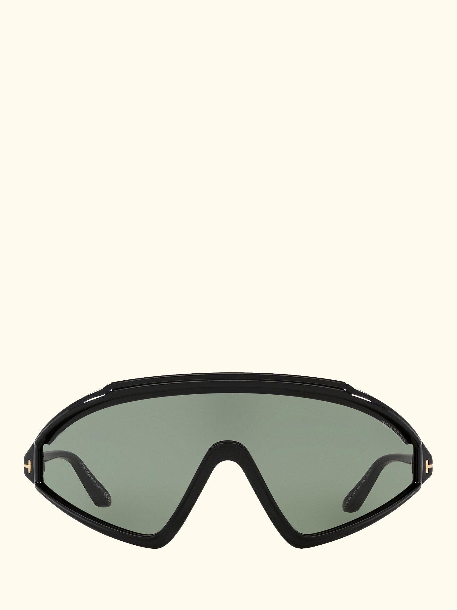 TR001754 Men's Lorna Wrap Sunglasses, Black/Grey
