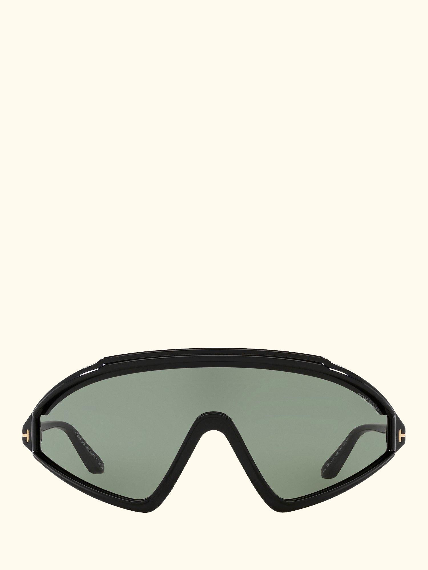 TR001754 Men's Lorna Wrap Sunglasses, Black/Grey