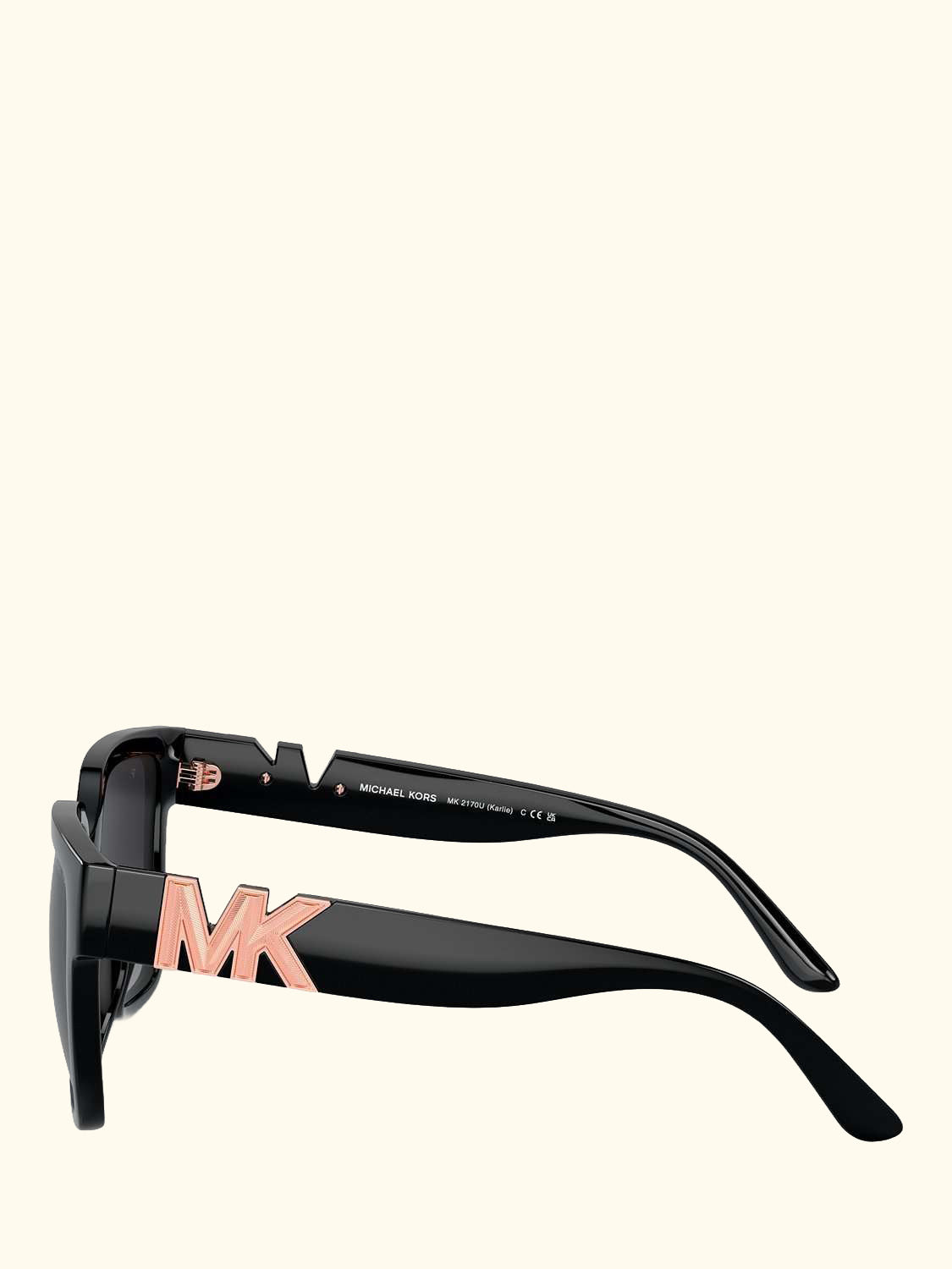 MK2170U Women's Karlie Pillow Sunglasses, Black/Grey Gradient