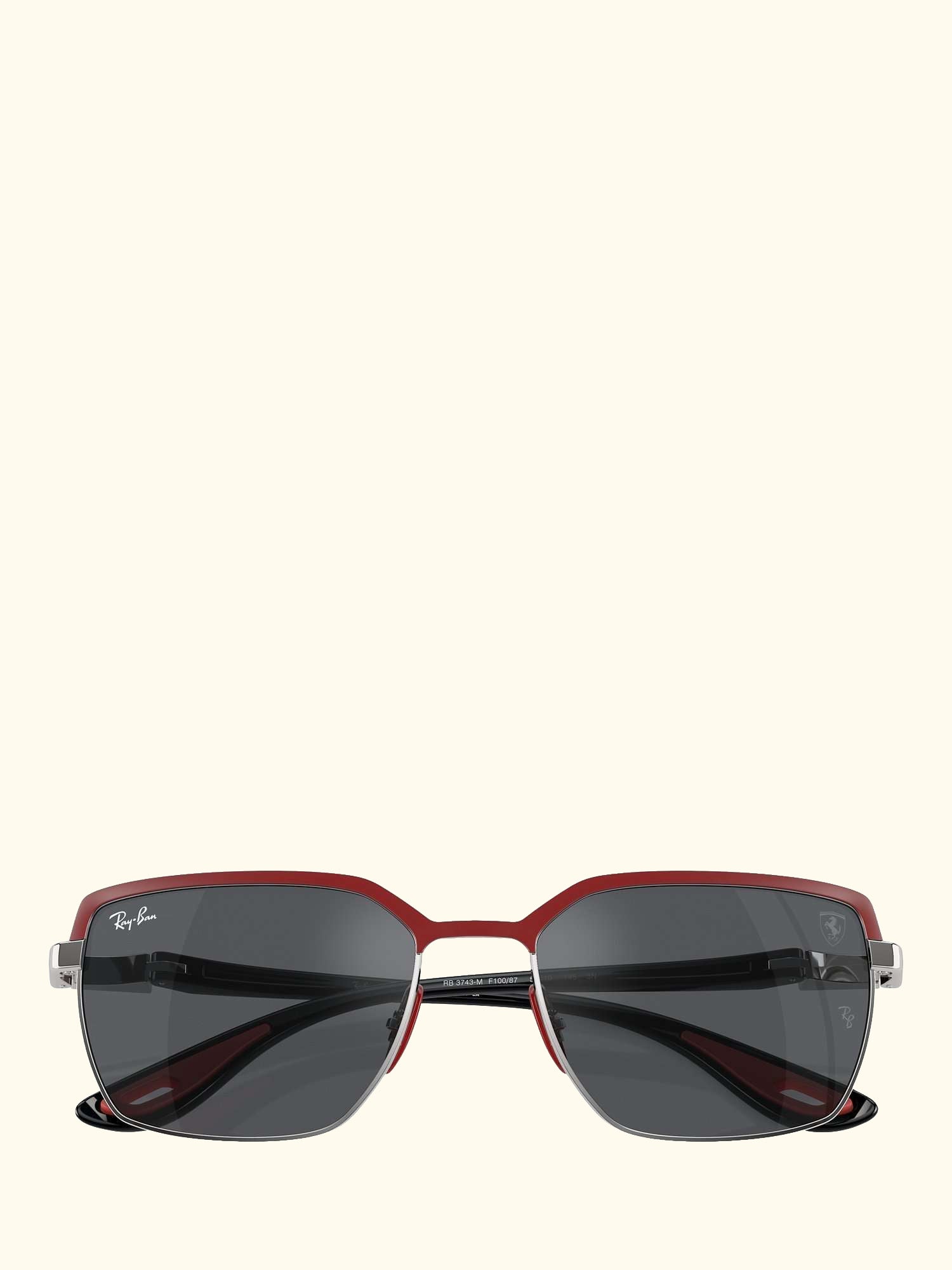RB3743M Scuderia Ferrari Men's Rectangular Sunglasses