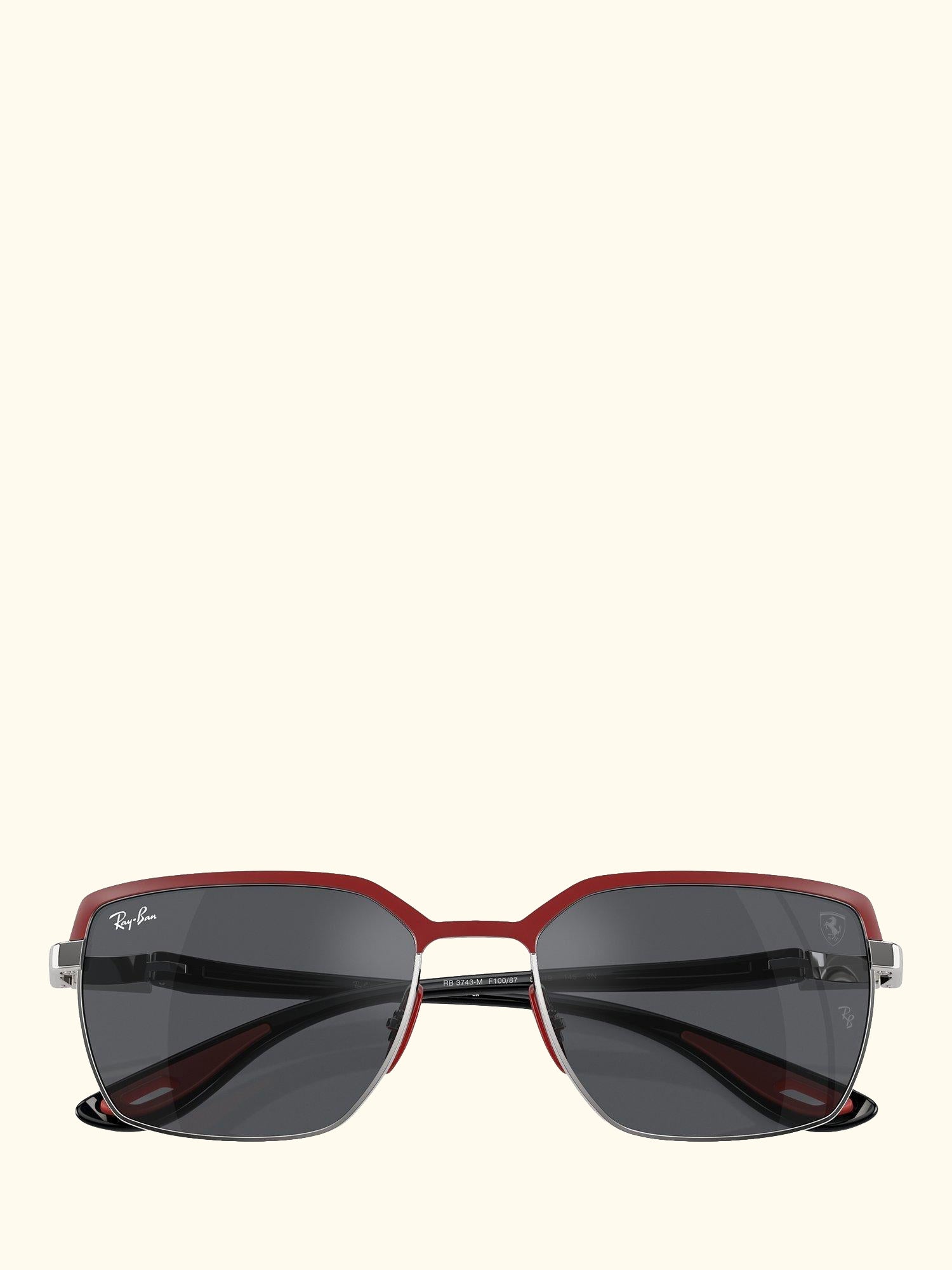 RB3743M Scuderia Ferrari Men's Rectangular Sunglasses