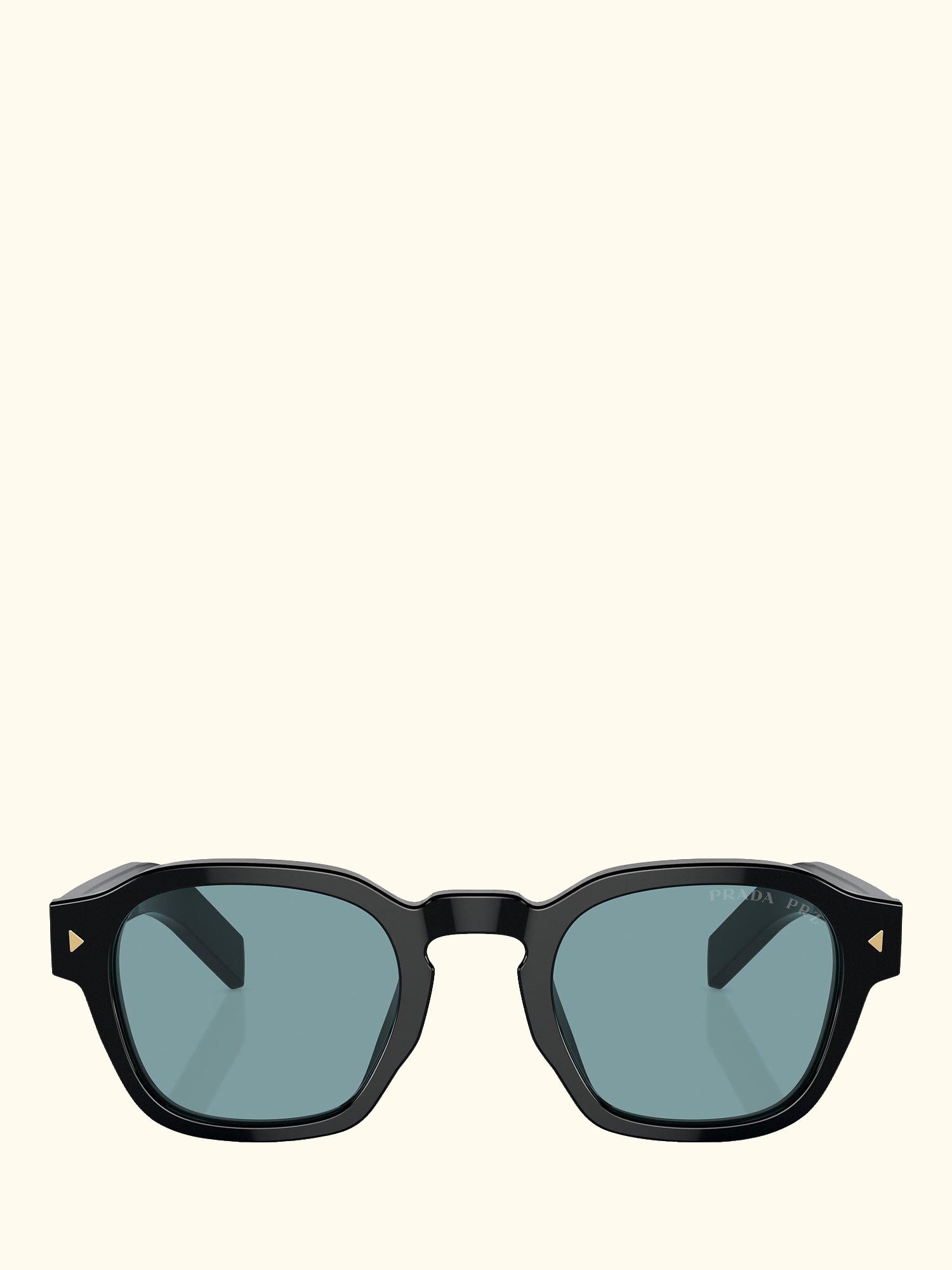 PR A16S Men's Phantos Polarised Sunglasses, Black/Green