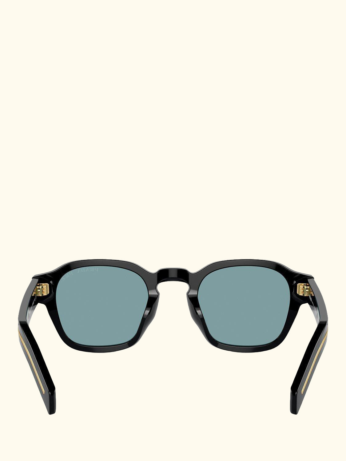 PR A16S Men's Phantos Polarised Sunglasses, Black/Green