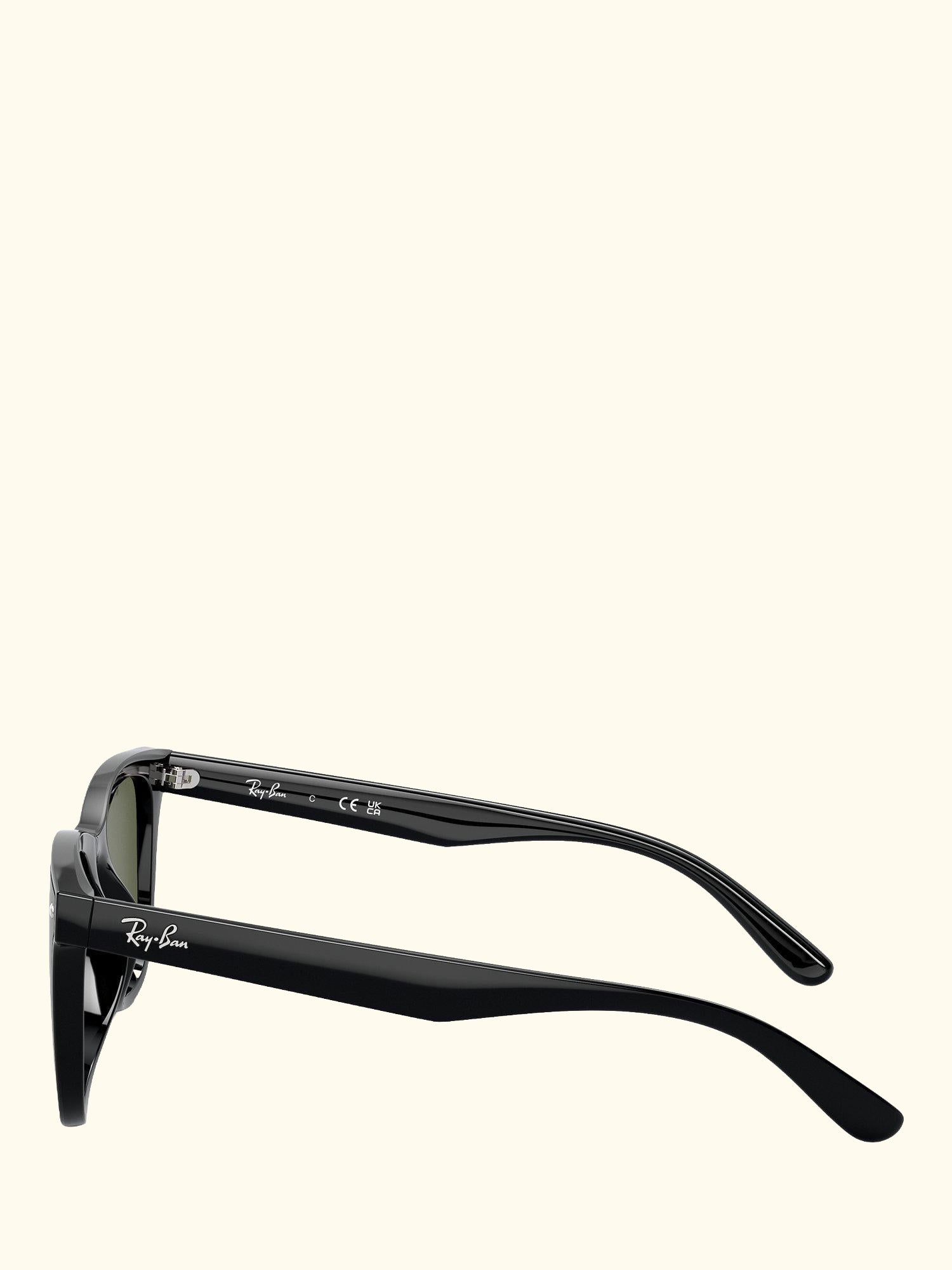 RB4420 Men's Polarised Rectangular Sunglasses, Black