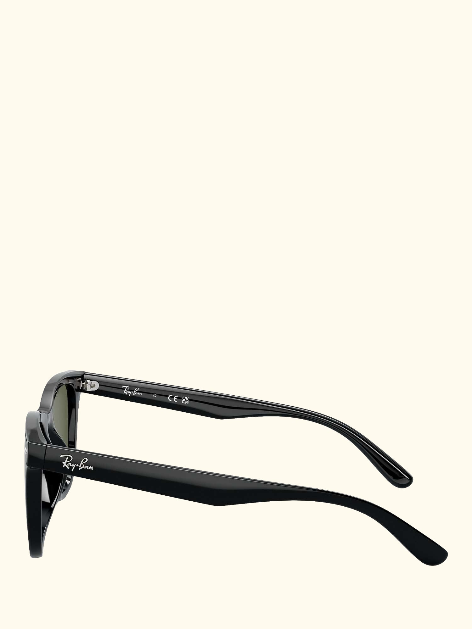 RB4420 Men's Polarised Rectangular Sunglasses, Black
