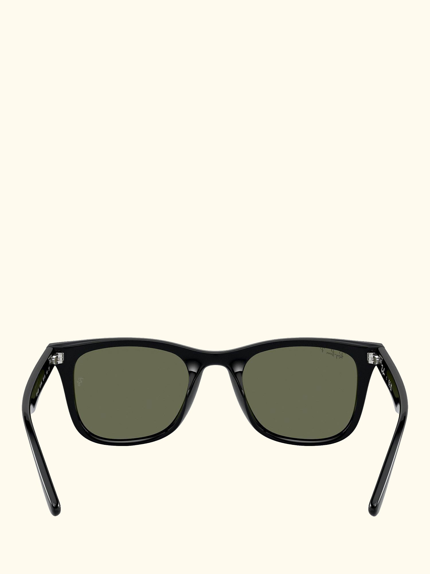 RB4420 Men's Polarised Rectangular Sunglasses, Black