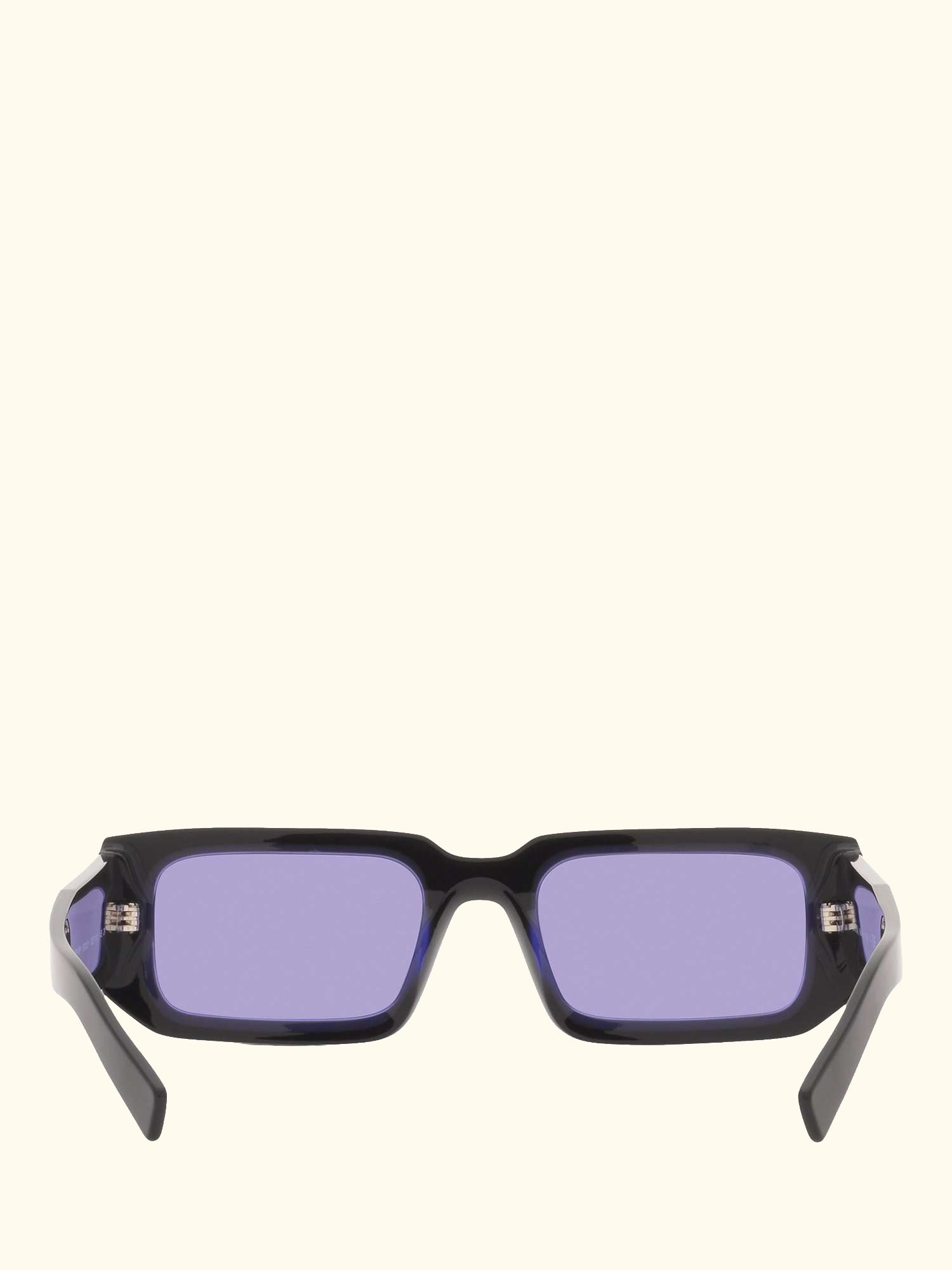 PR 06YS Men's Rectangular Sunglasses, Black/Purple