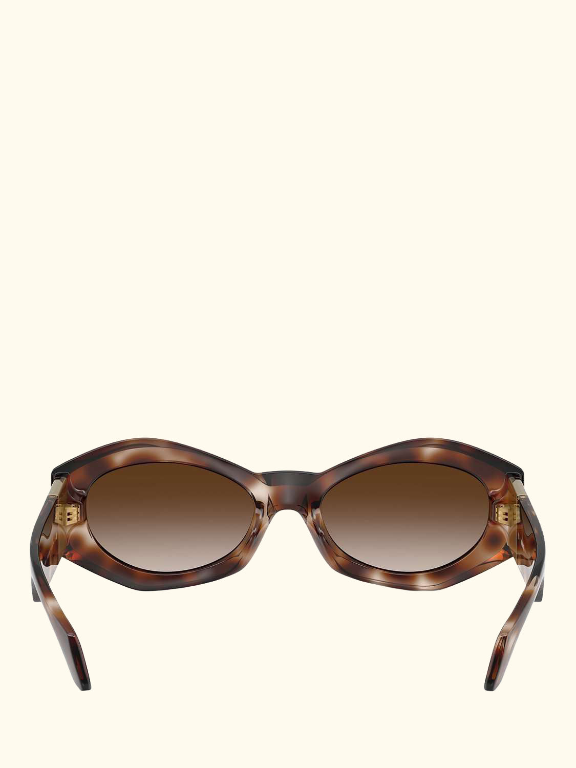 VE4466U Women's Oval Sunglasses, Havana