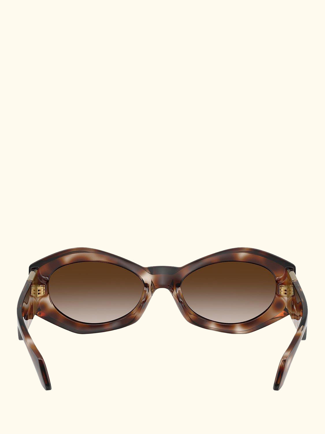 VE4466U Women's Oval Sunglasses, Havana