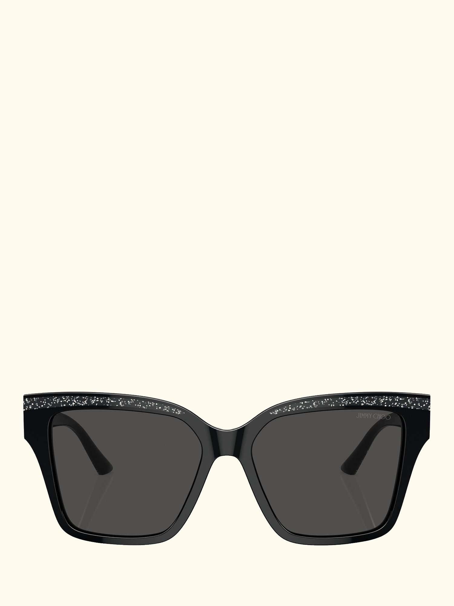 0JC5003 Women's Cat's Eye Sunglasses, Black/Silver