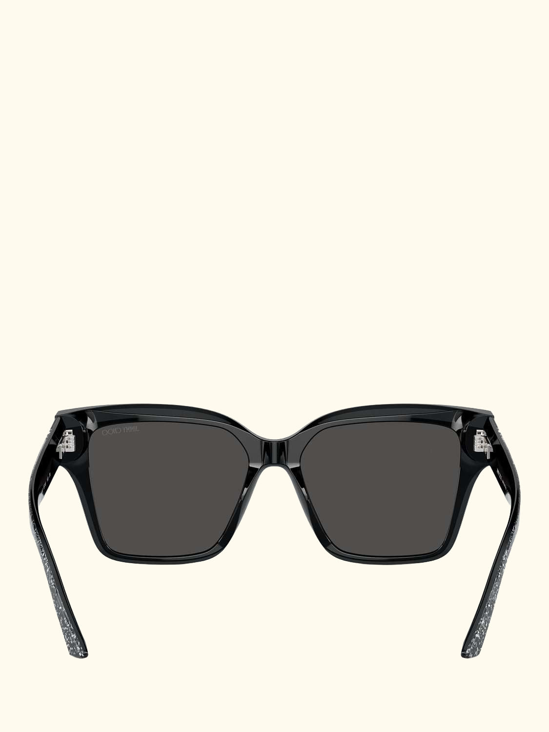 0JC5003 Women's Cat's Eye Sunglasses, Black/Silver