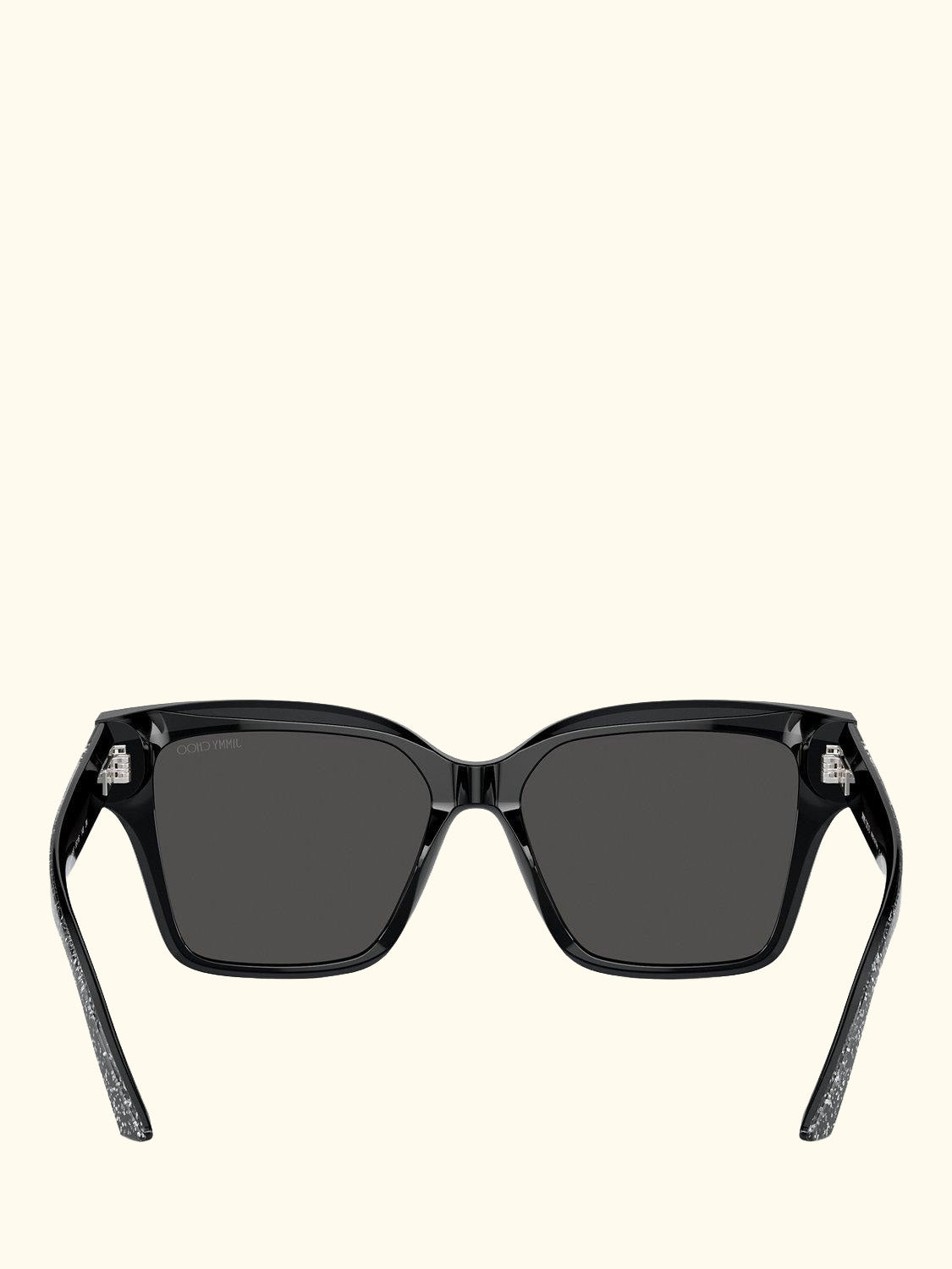 0JC5003 Women's Cat's Eye Sunglasses, Black/Silver