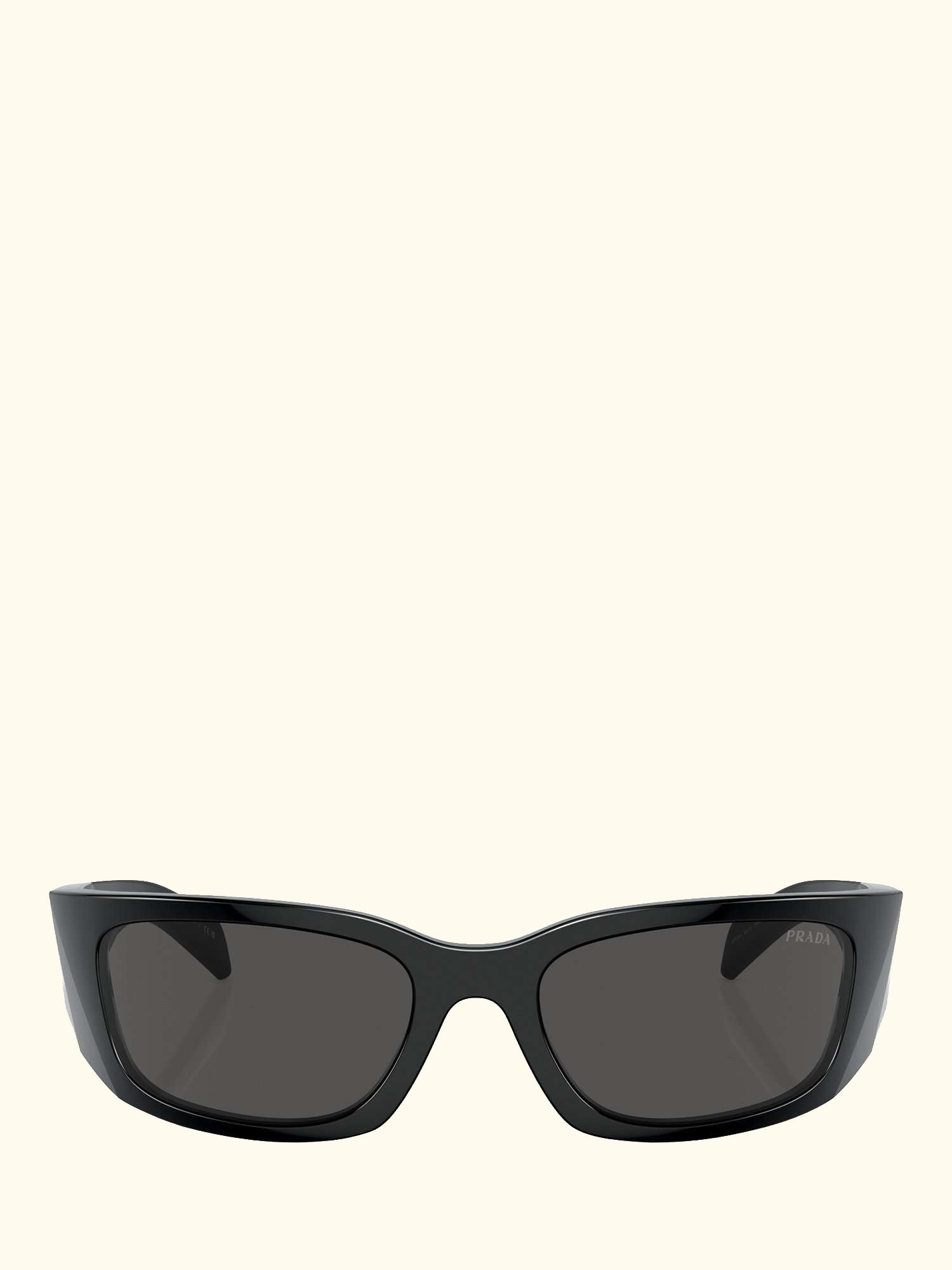 PR A14S Women's Wrap Sunglasses, Black/Grey