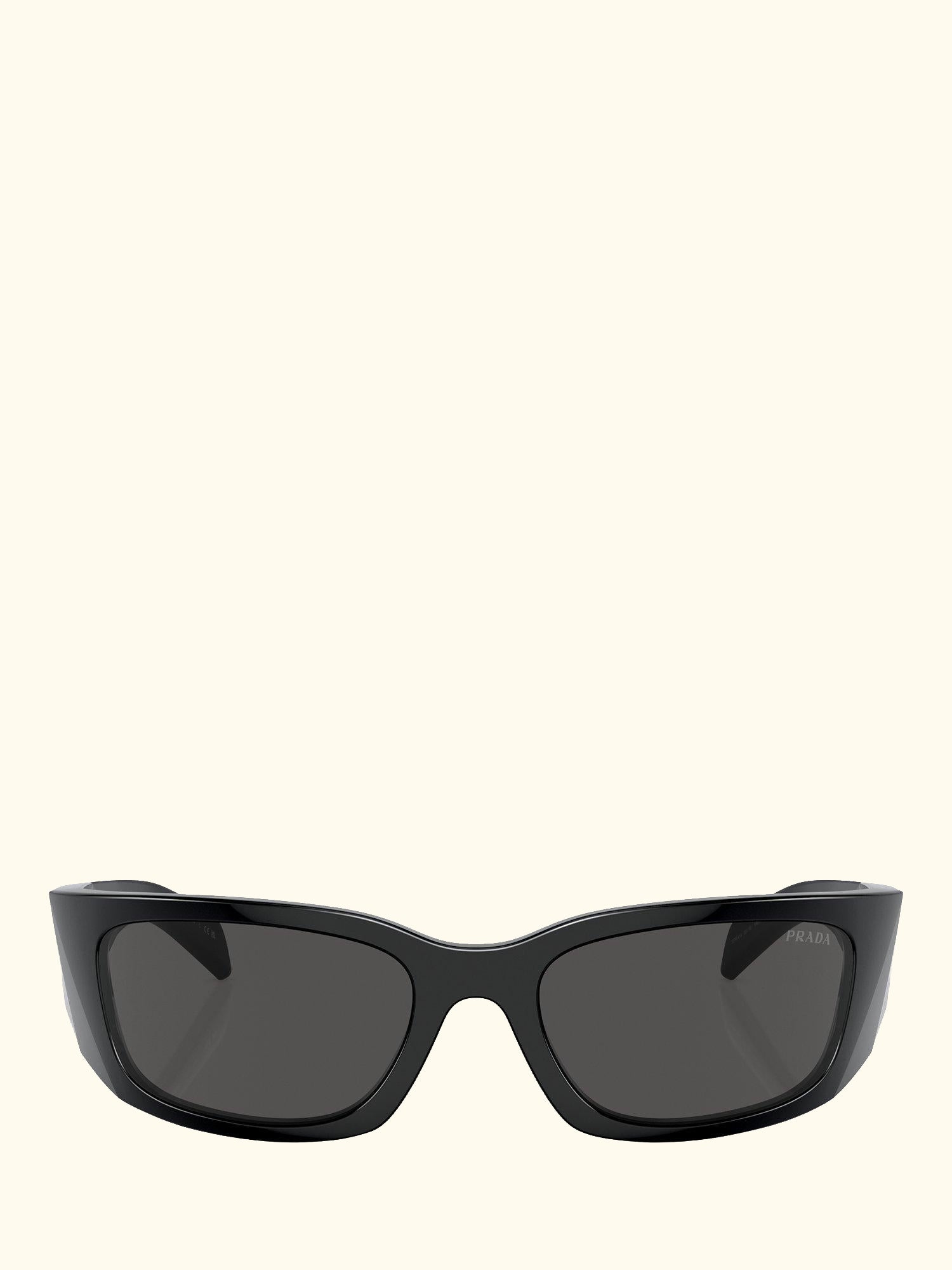 PR A14S Women's Wrap Sunglasses, Black/Grey