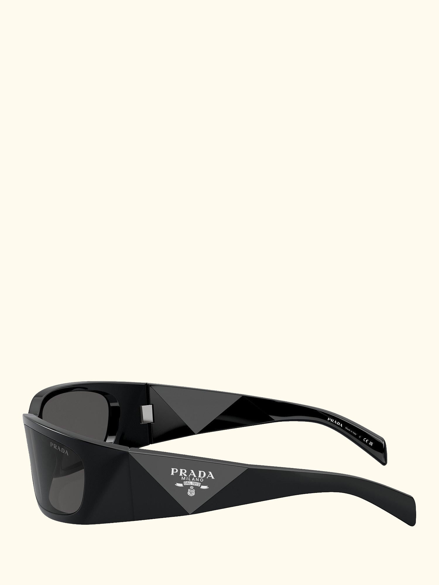 PR A14S Women's Wrap Sunglasses, Black/Grey