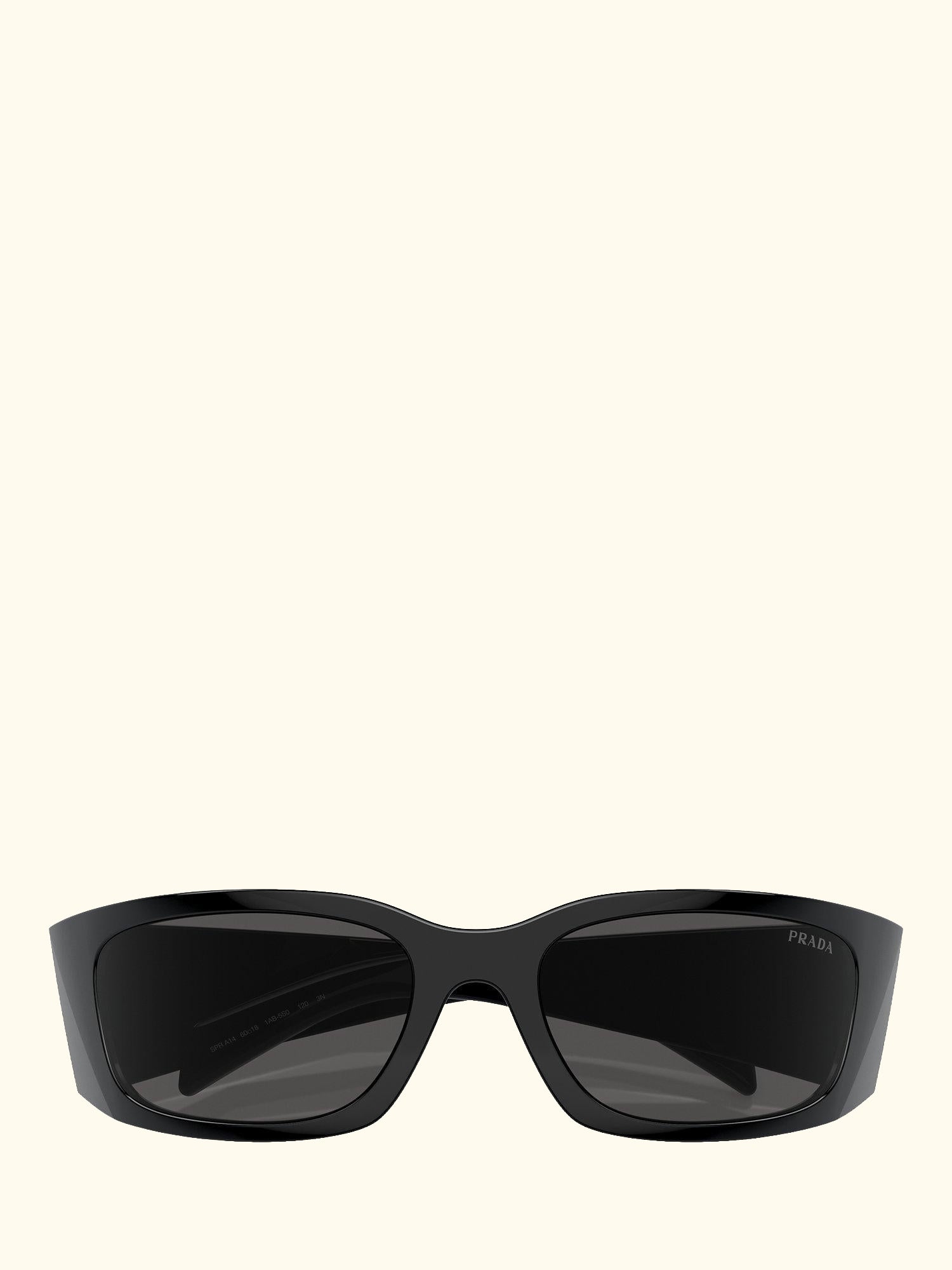 PR A14S Women's Wrap Sunglasses, Black/Grey